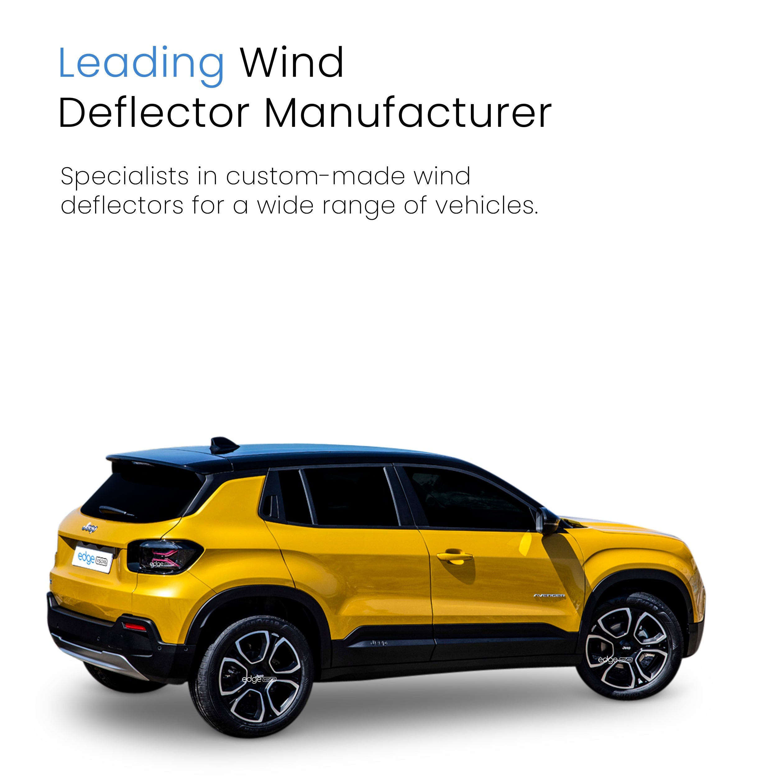 Jeep Avenger MK1 2023-Onwards 5 Door SUV Wind Deflectors 4pc