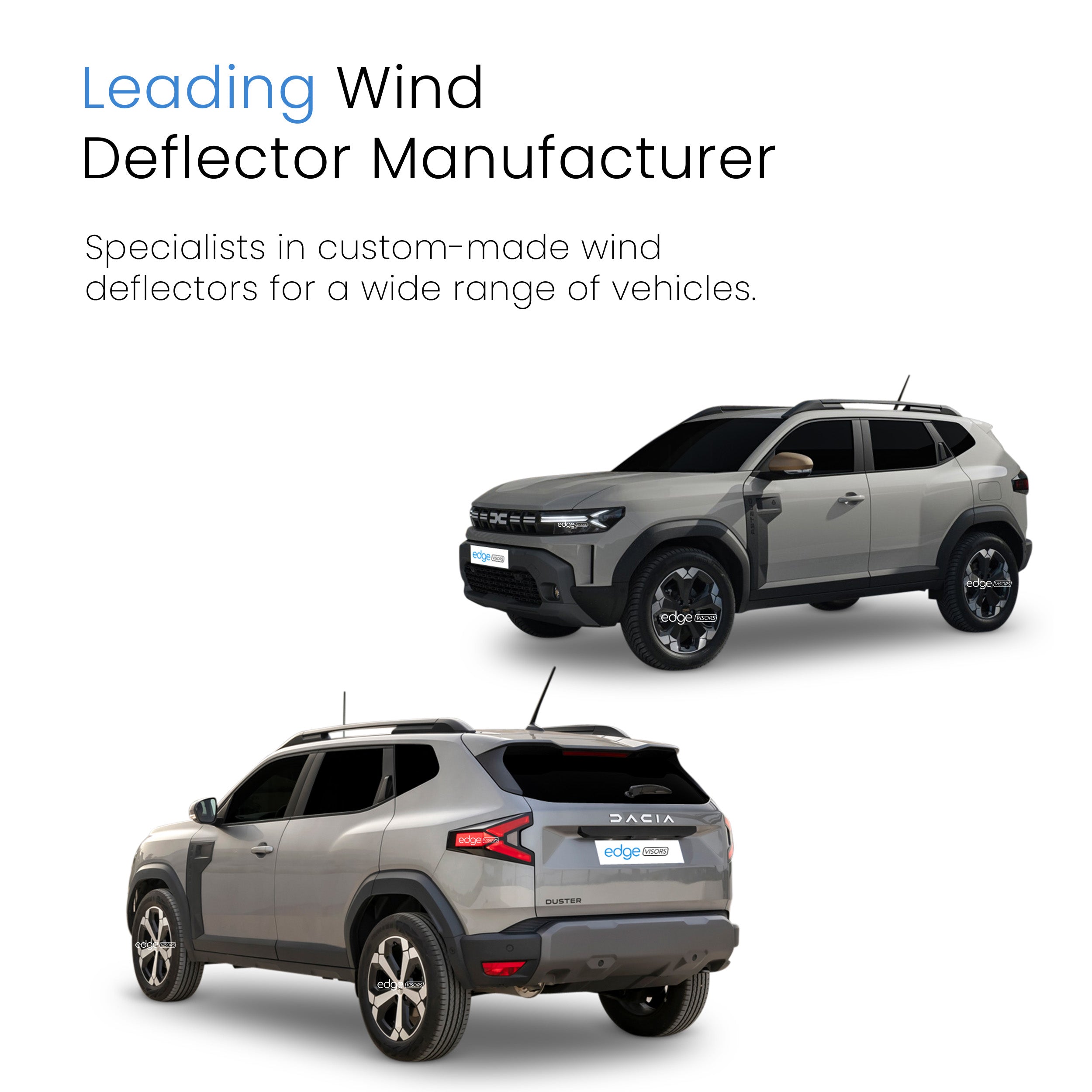 Dacia Duster MK3 2024-Onwards 5 Door SUV Wind Deflectors 4pc