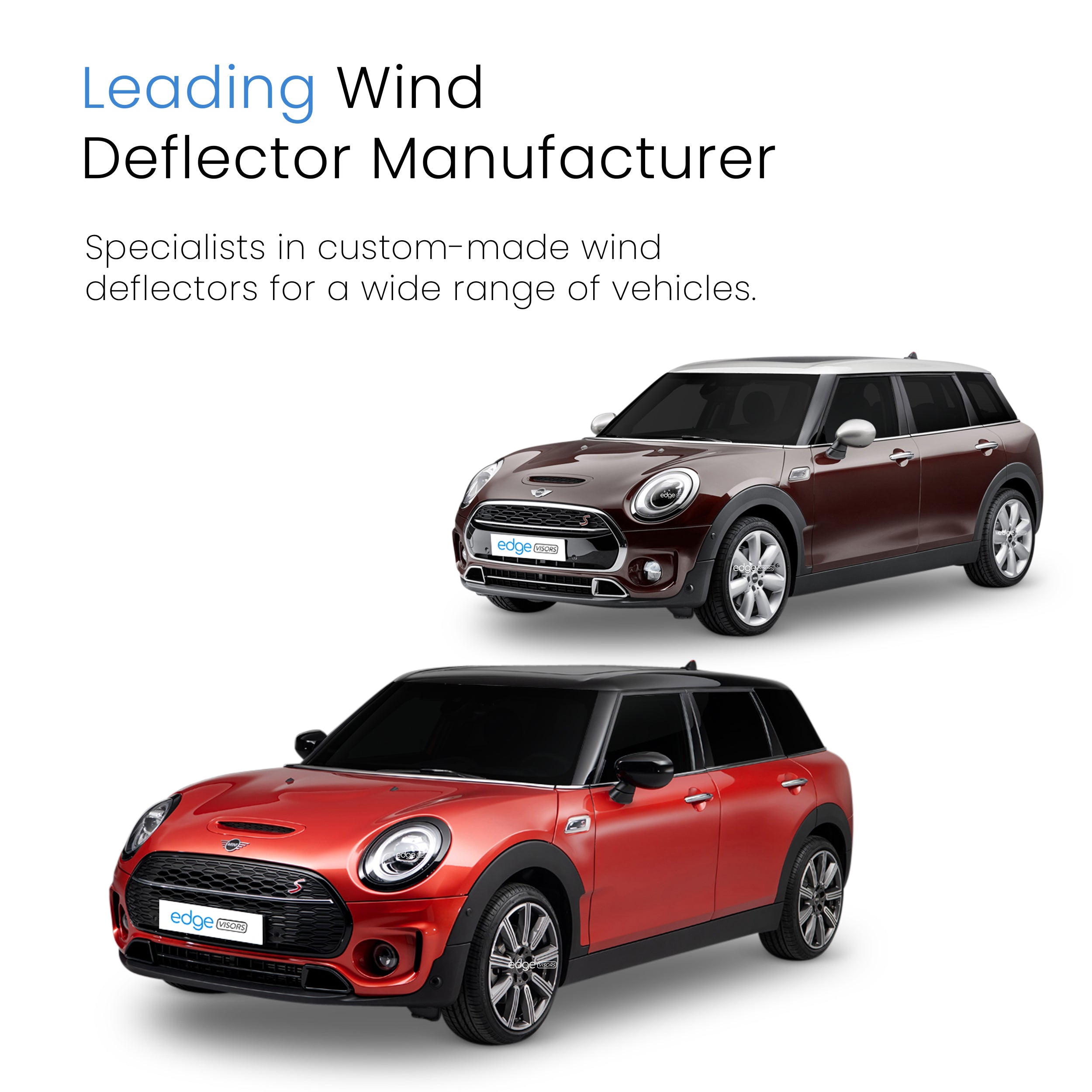 Mini Clubman MK2 2015-2024 5 Door Hatchback Wind Deflectors 4pc