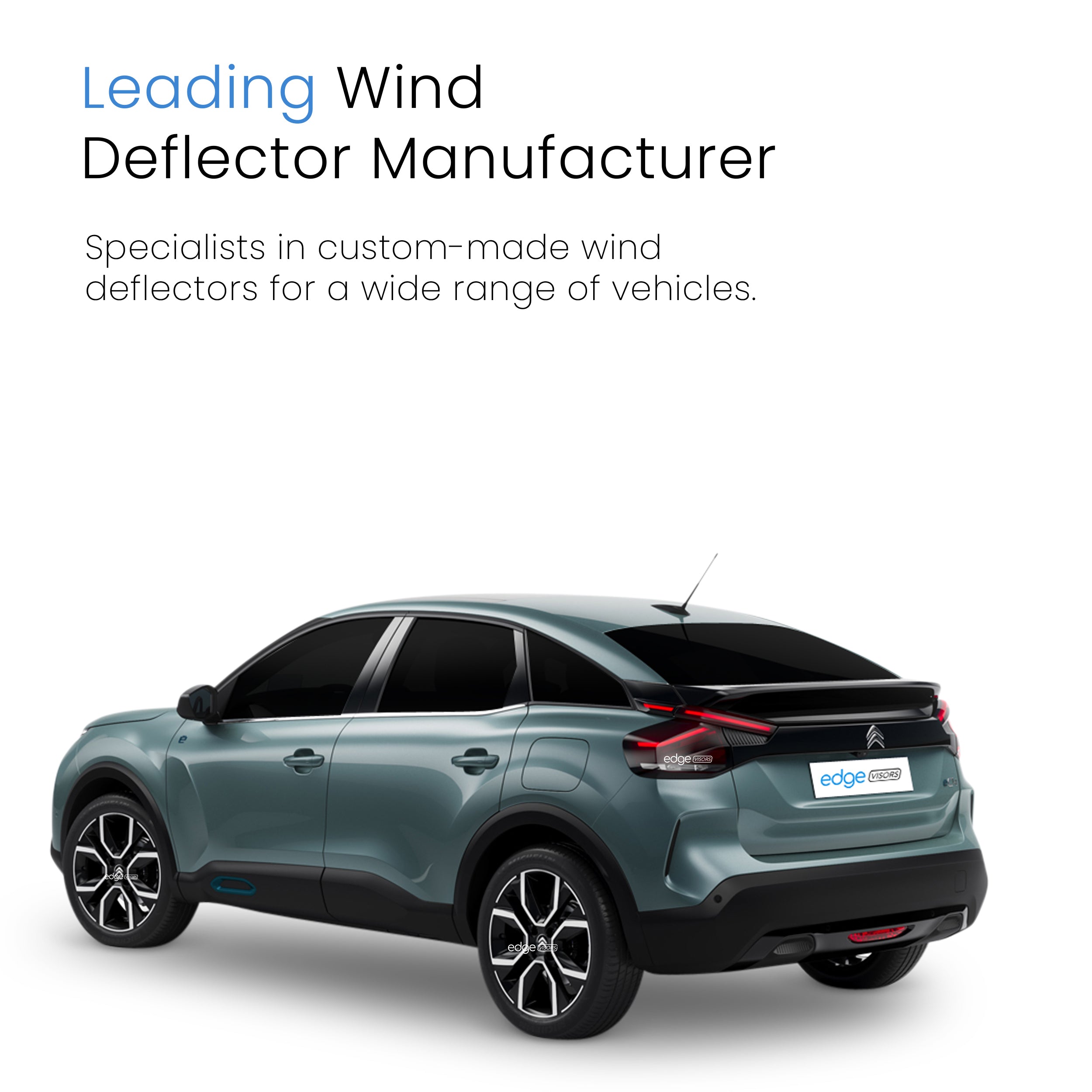 CITROEN C4 MK3 Electric 2021-onwards 5 Door Hatchback Wind Deflectors 4pc