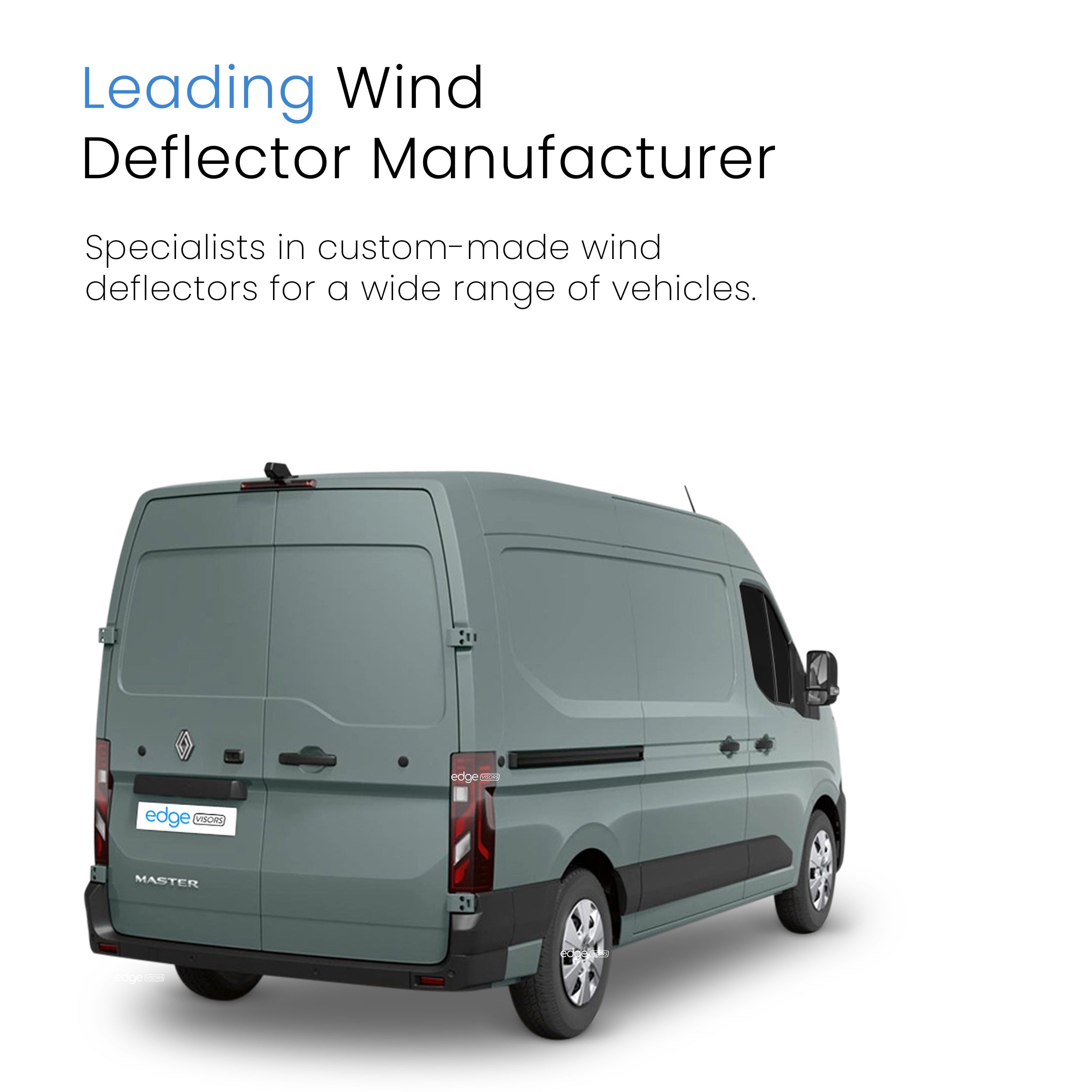 Renault Master MK5 2024-onwards 2 Door Van Wind Deflectors 2pc