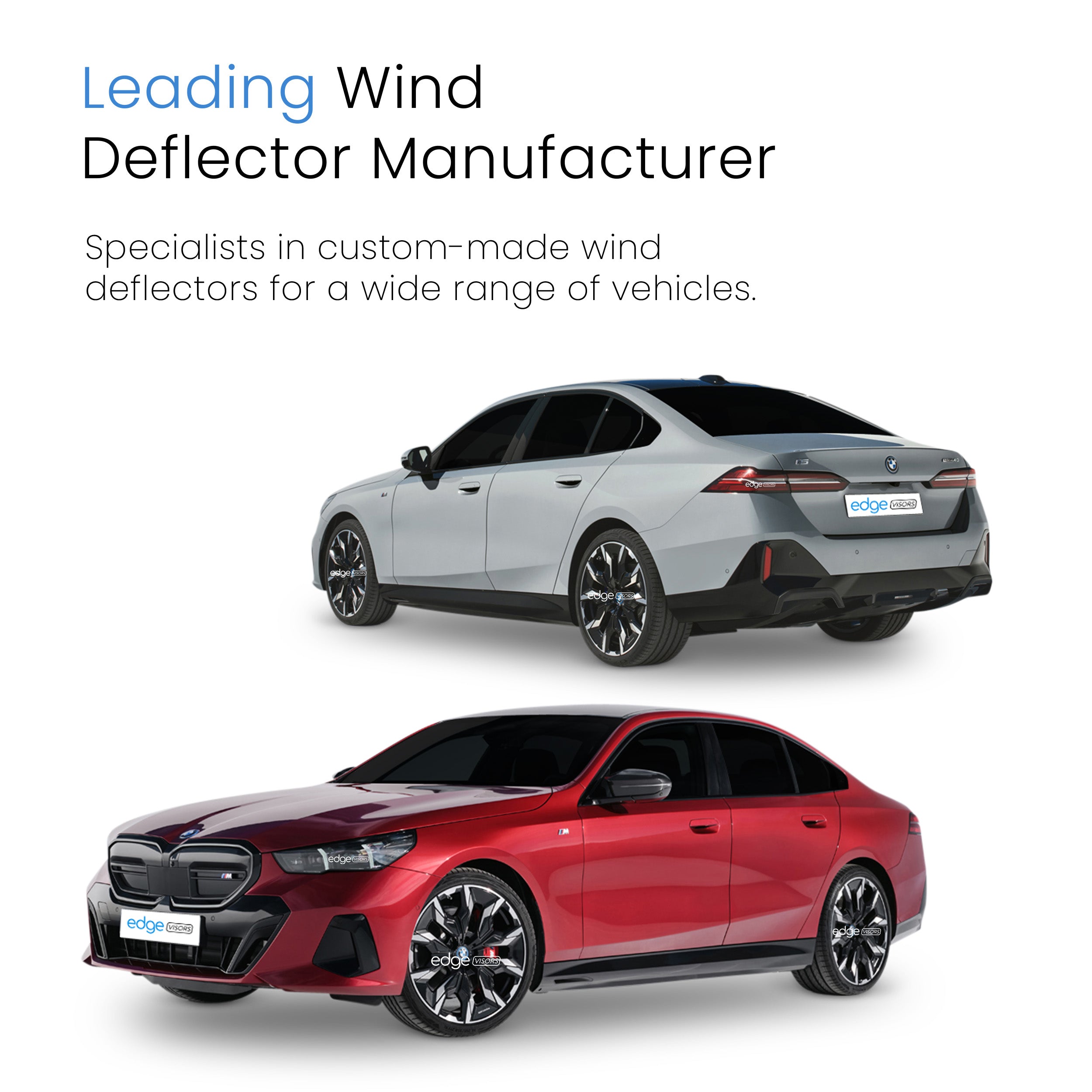 BMW 5 Series i5 G60 2023-Onwards 4 Door Saloon Wind Deflectors 4pc