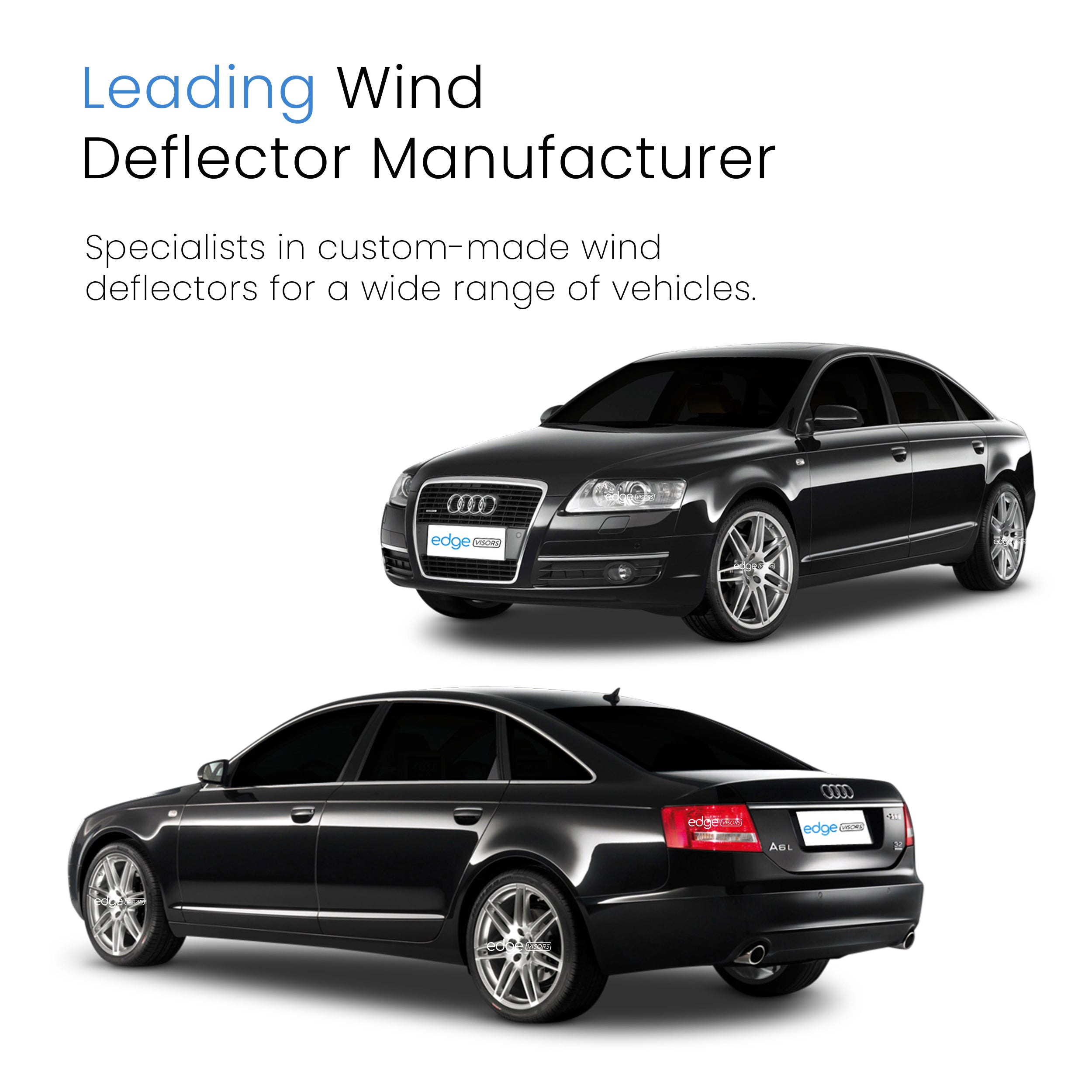 Audi A6 C6 2004-2011 4 Door Saloon Wind Deflectors 4pc