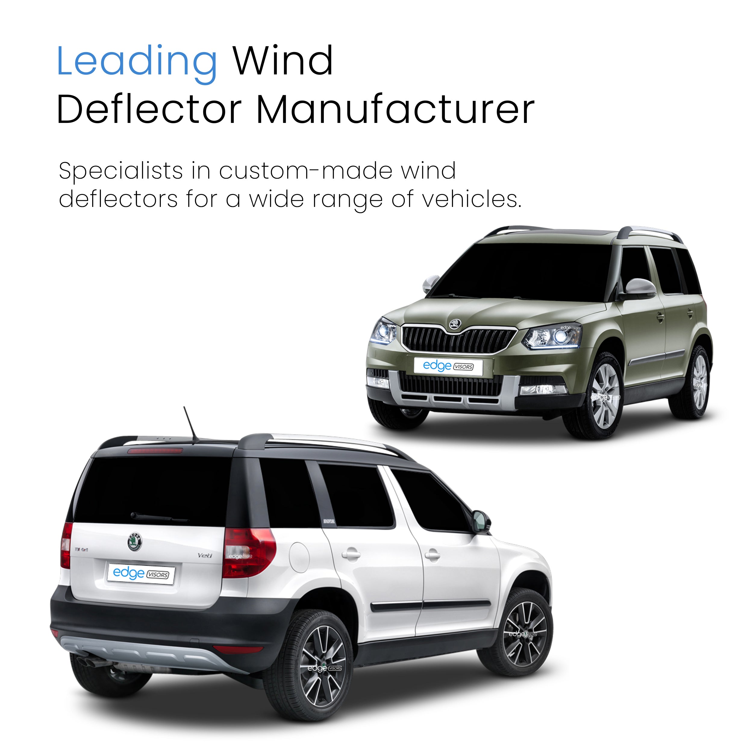 Skoda Yeti MK1 2009-2018 5 Door SUV Wind Deflectors 4pc