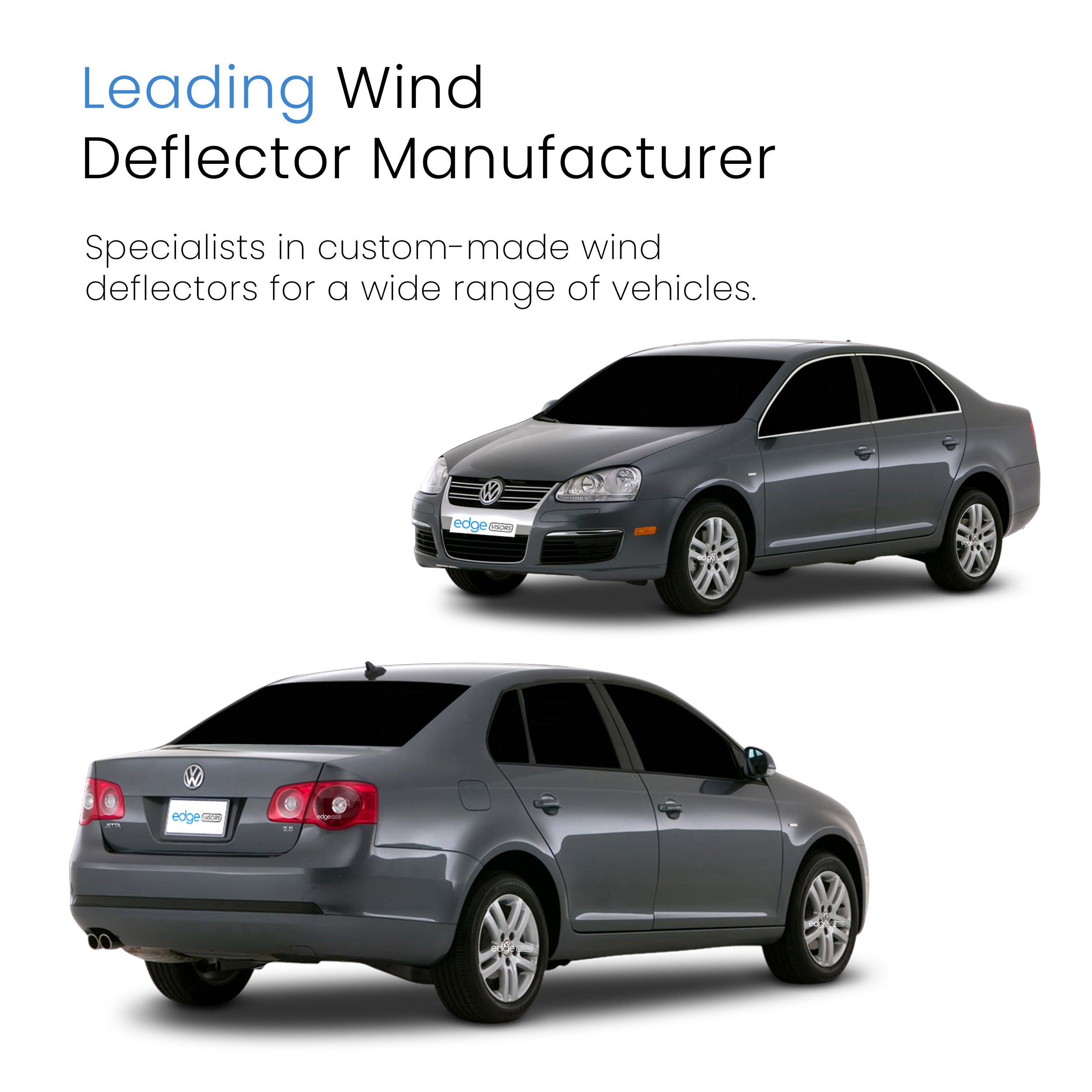 VW Jetta MK5 2005-2011 4 Door Saloon Wind Deflectors 4pc