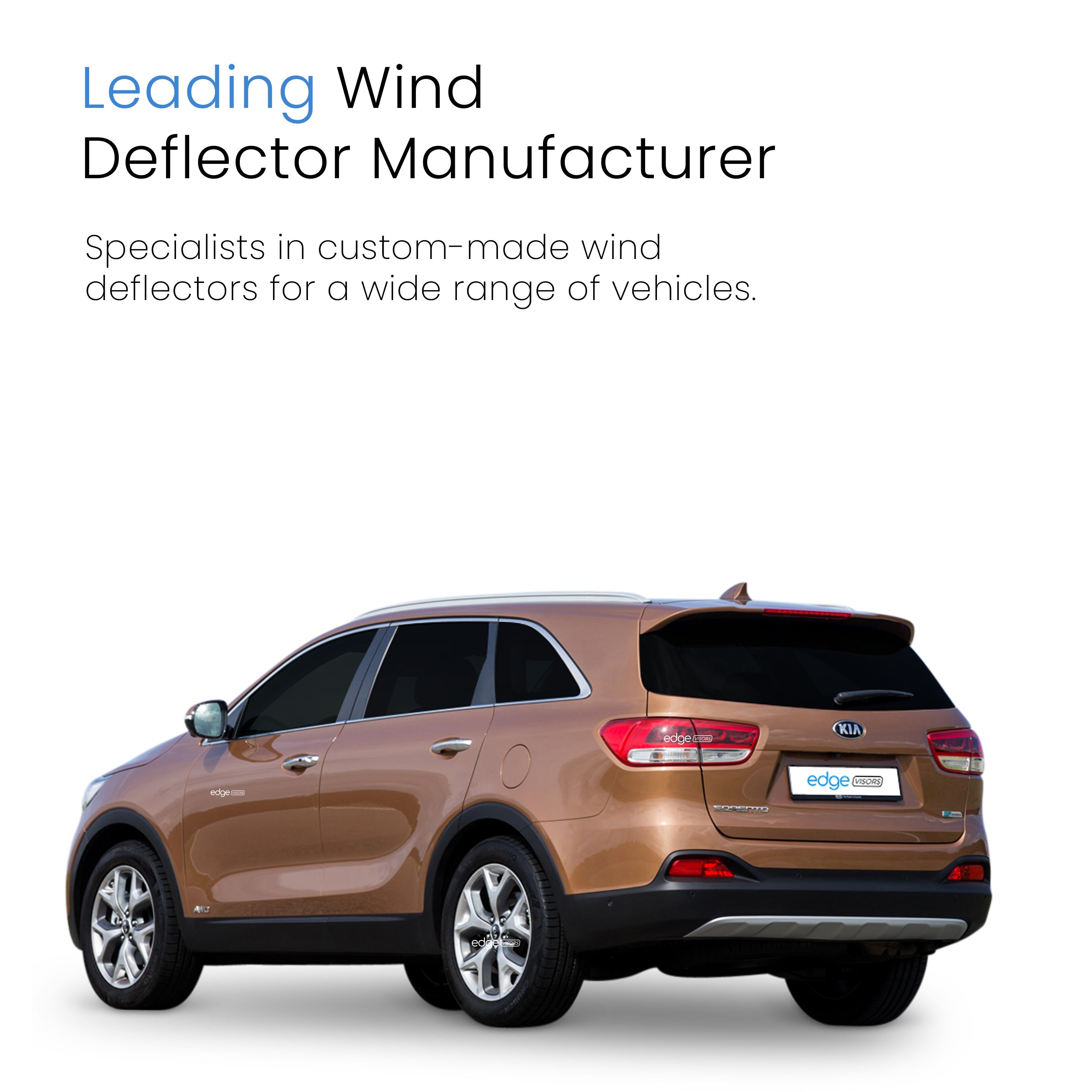 KIA Sorento MK3 2015-2020 5 Door SUV Wind Deflectors 4pc