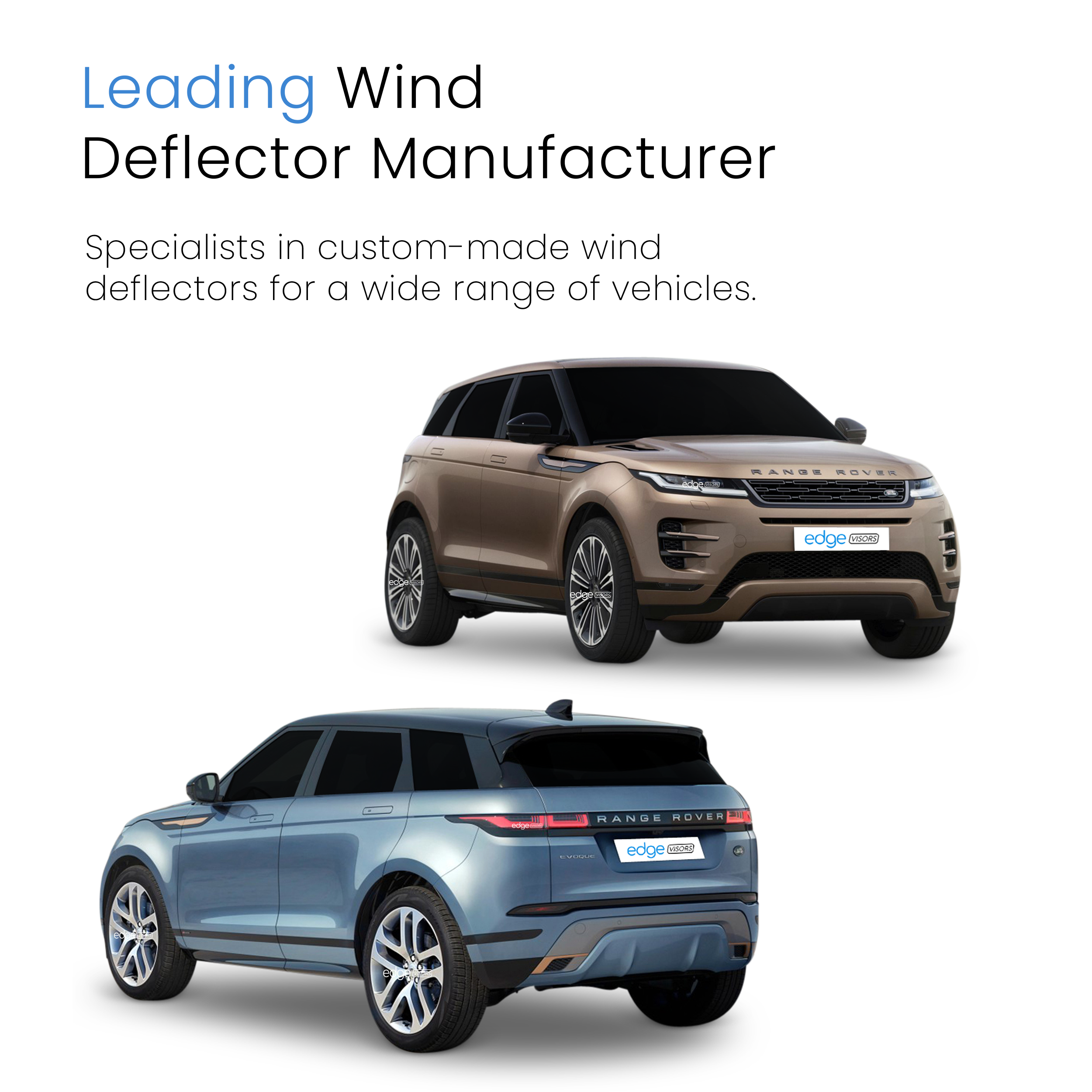 Range Rover Evoque MK2 2018-Onwards 5 Door SUV Wind Deflectors 4pc