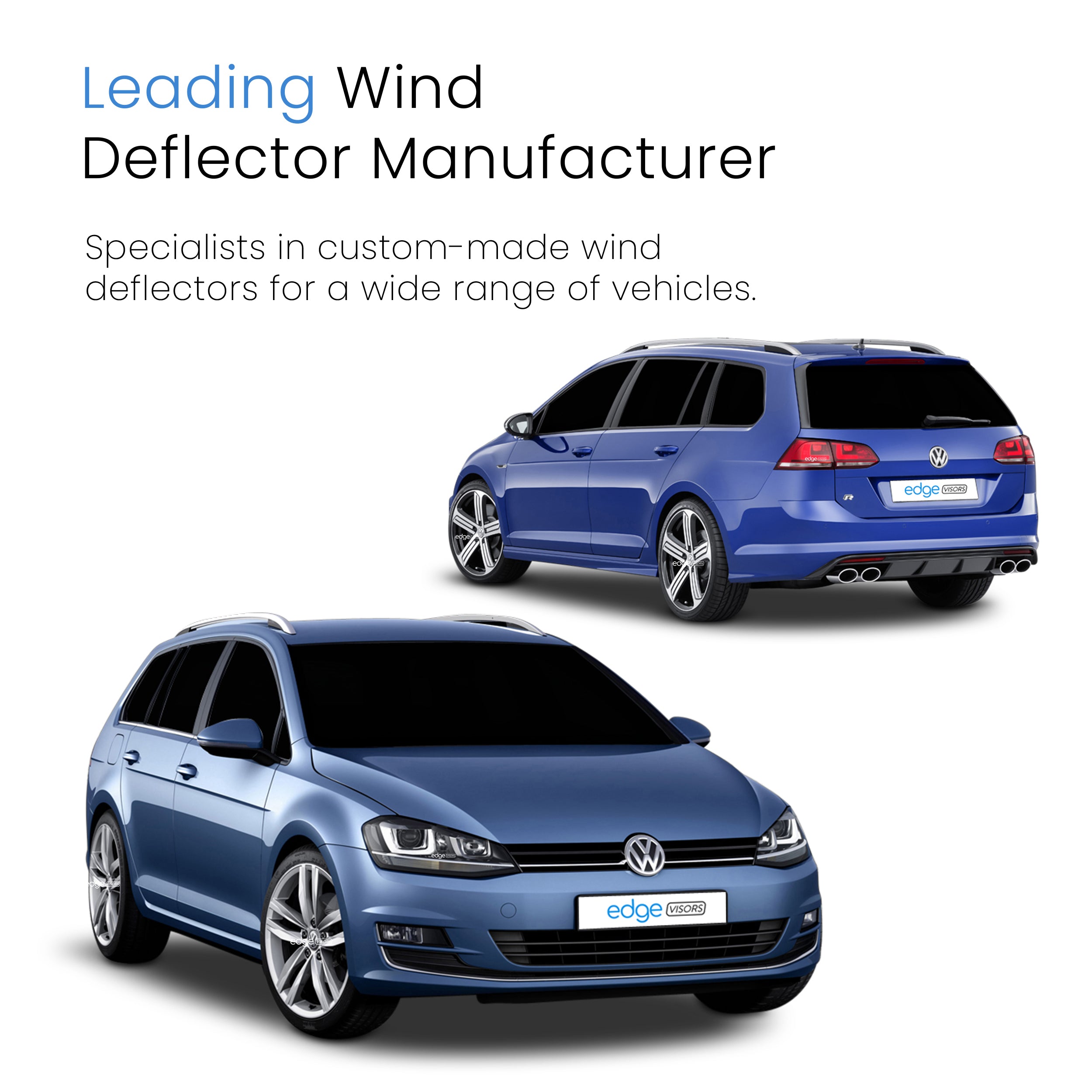 VW Golf MK7 2013-2019 5 Door Estate Wind Deflectors 4pc