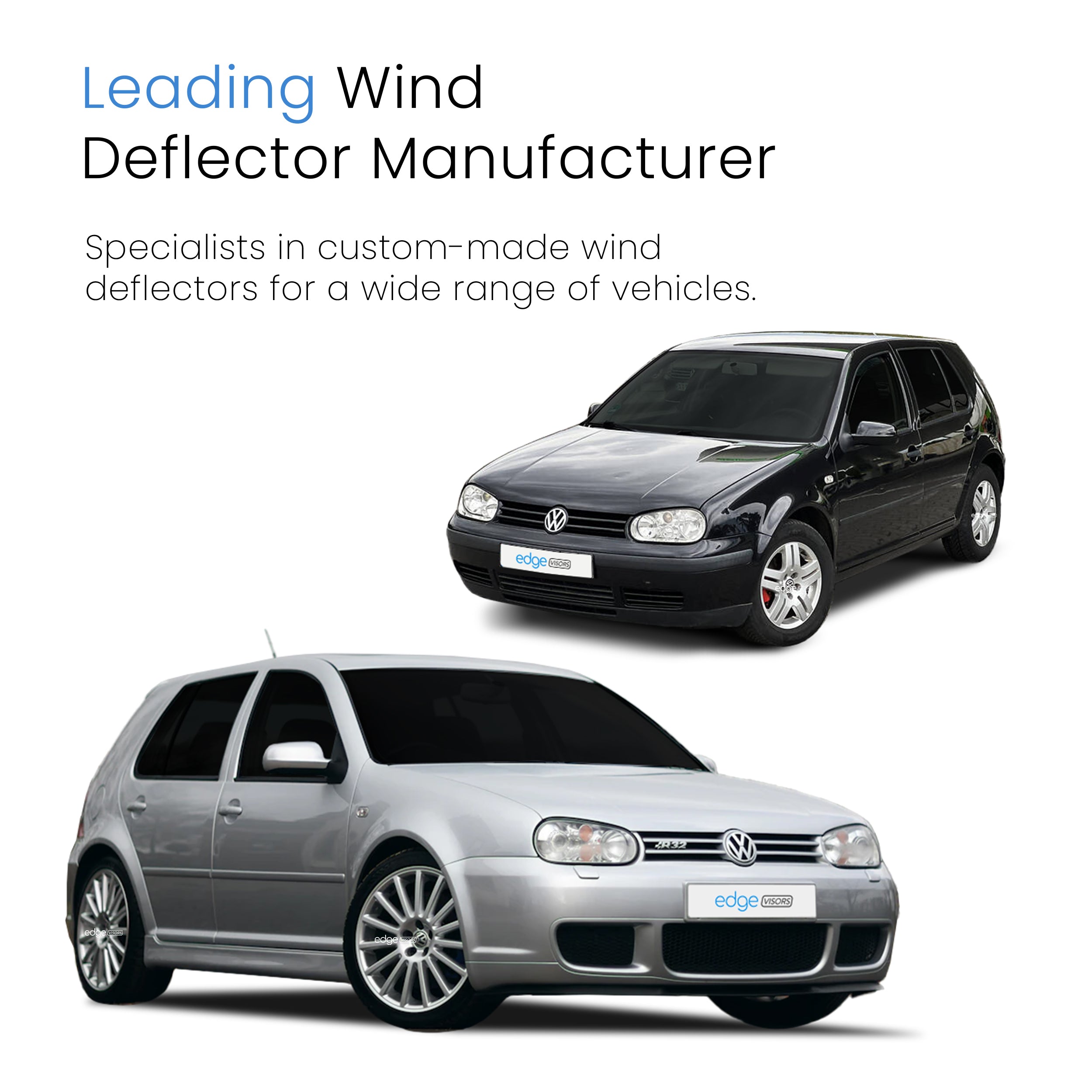 VW Golf MK4 1997-2004 5 Door Hatchback Wind Deflectors 4pc