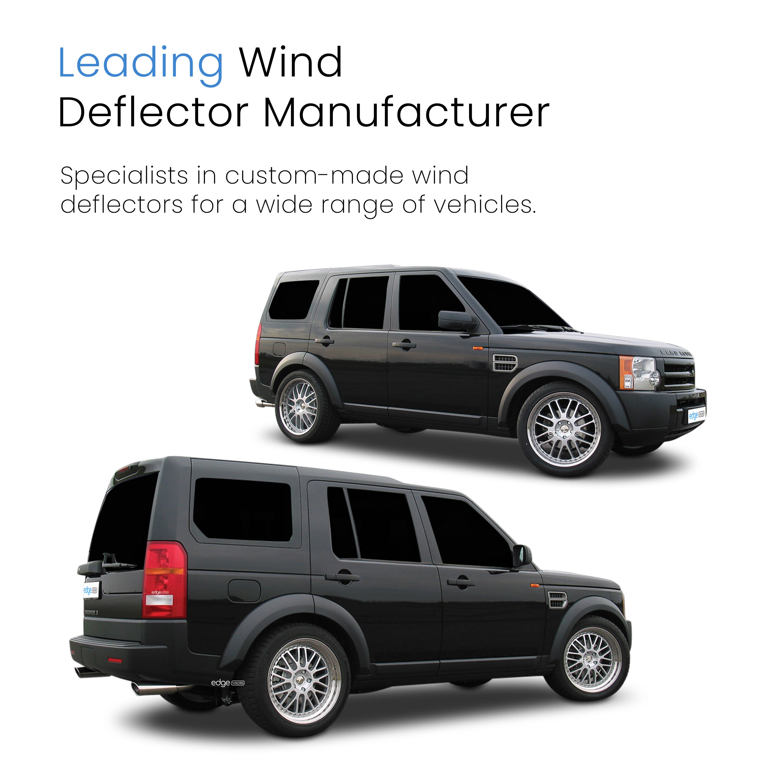 Land Rover Discovery MK3 2004-2009 5 Door SUV Wind Deflectors 4pc