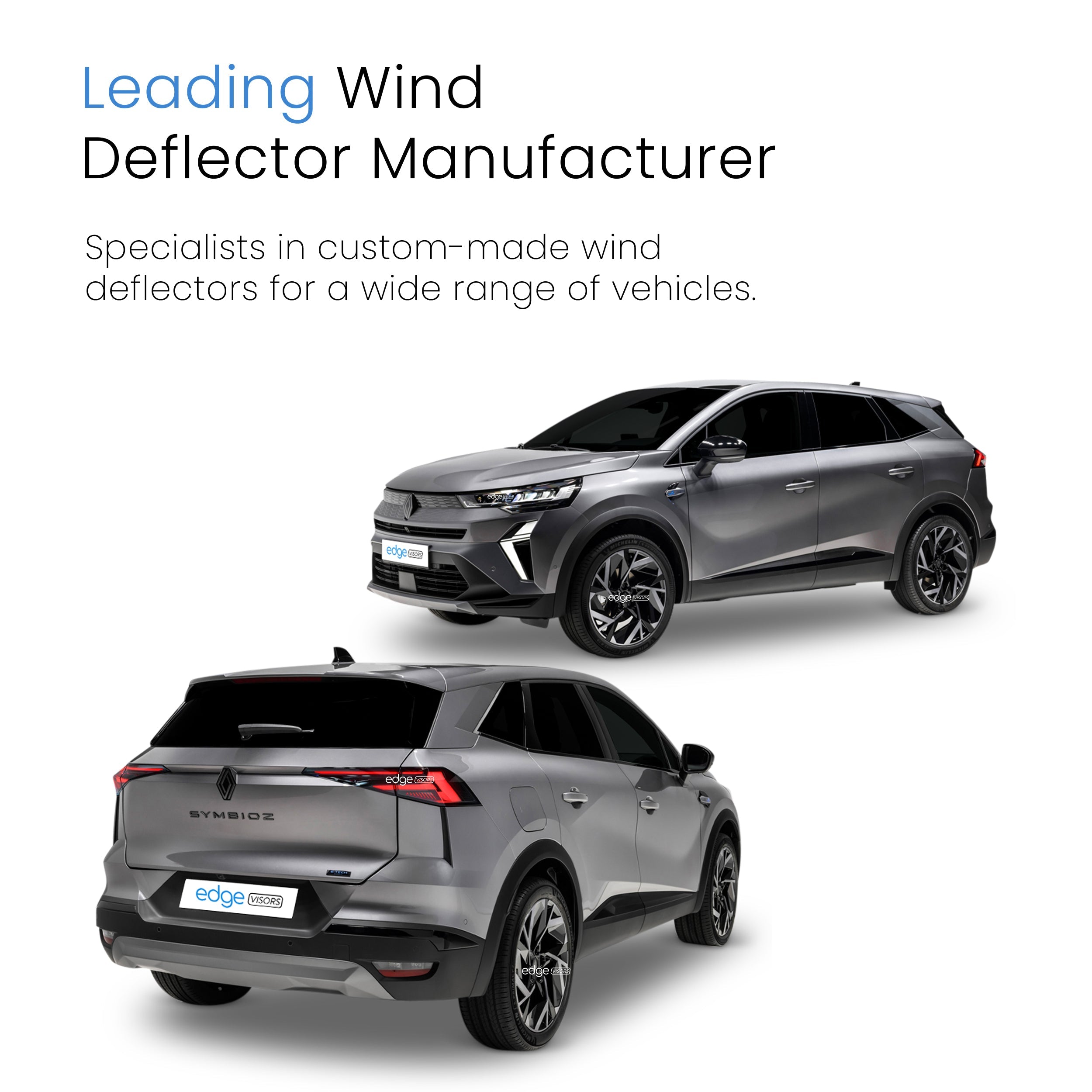 Renault Symbioz MK1 2024-Onwards 5 Door SUV Wind Deflectors 4pc