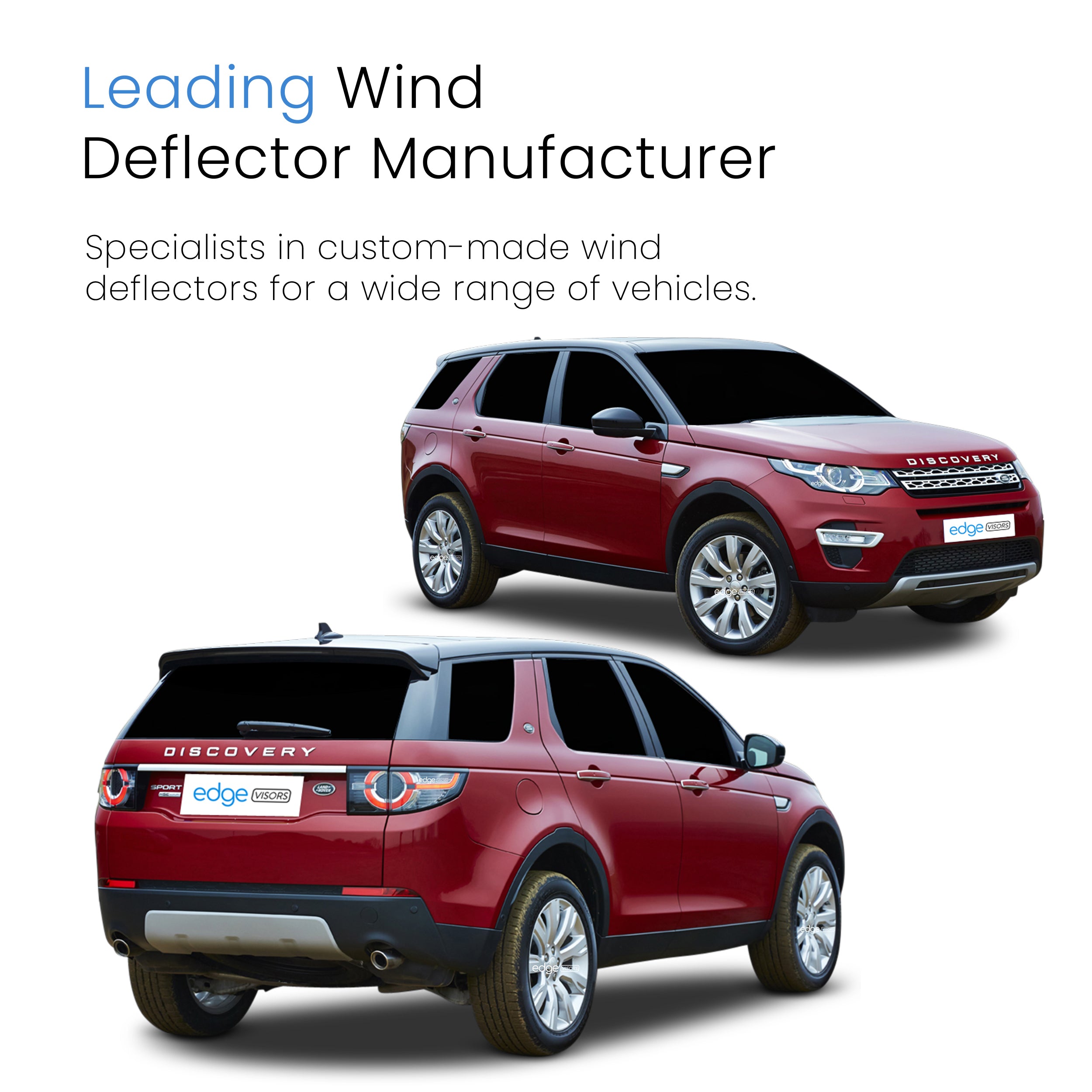 Land Rover Discovery Sport 2014-Onward 5 Door SUV Wind Deflectors 4pc