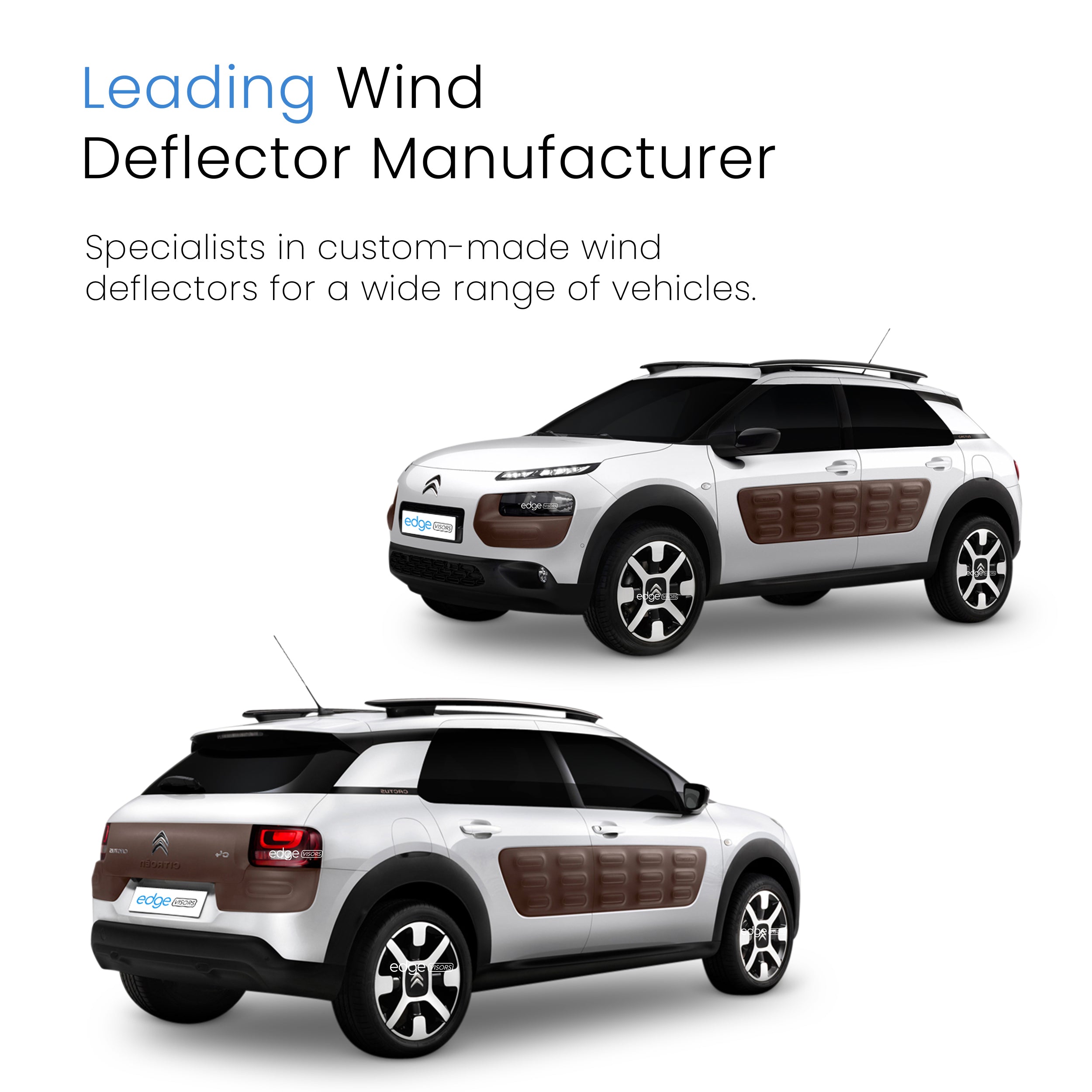 Citroen C4 Cactus 2014-Onwards 5 Door SUV Wind Deflectors 2pc