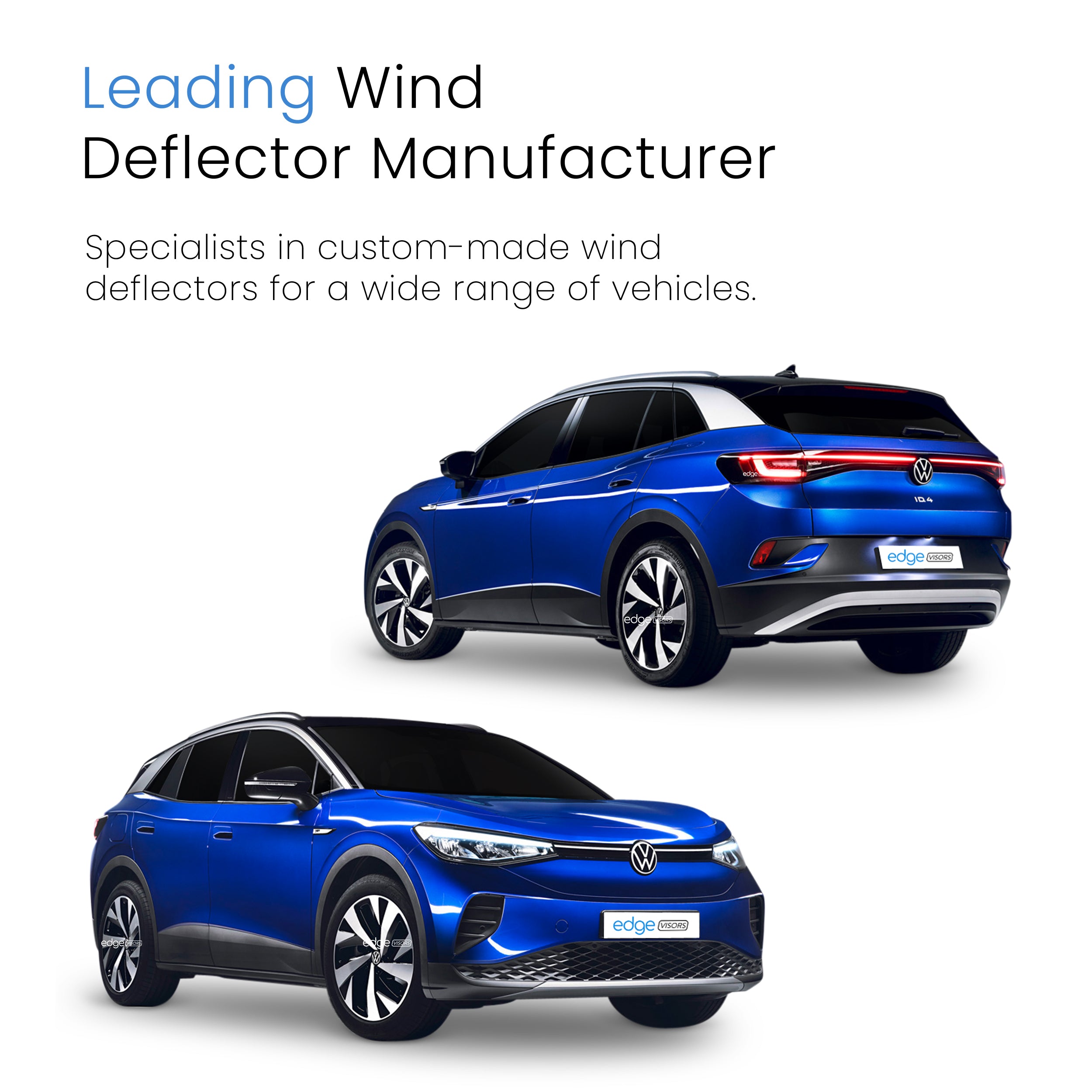 VW iD4 2020-onwards 5 Door Hatchback Wind Deflectors 4pc