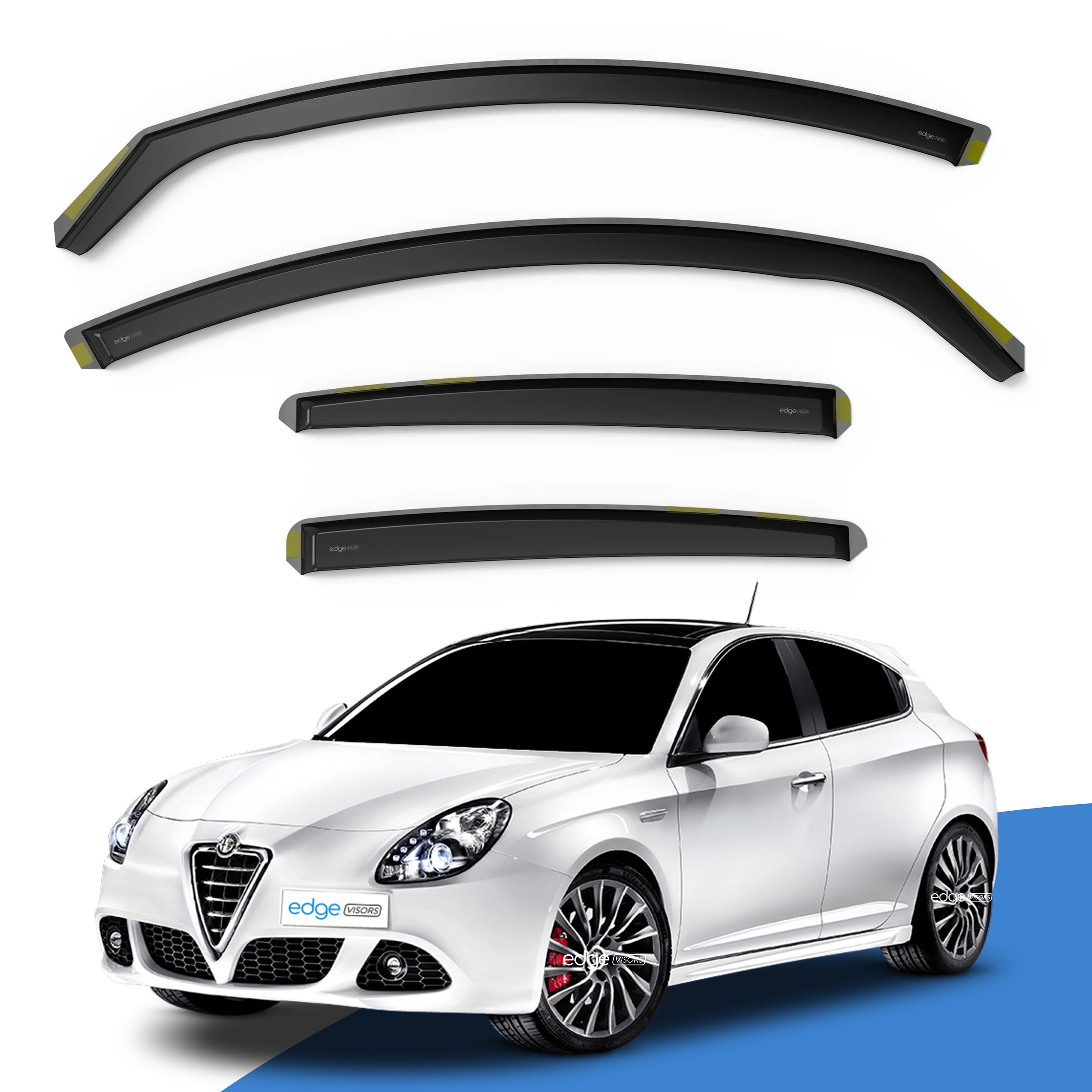 Alfa Romeo Giulietta 2010-2021 5 Door Hatchback Wind Deflectors 4pc