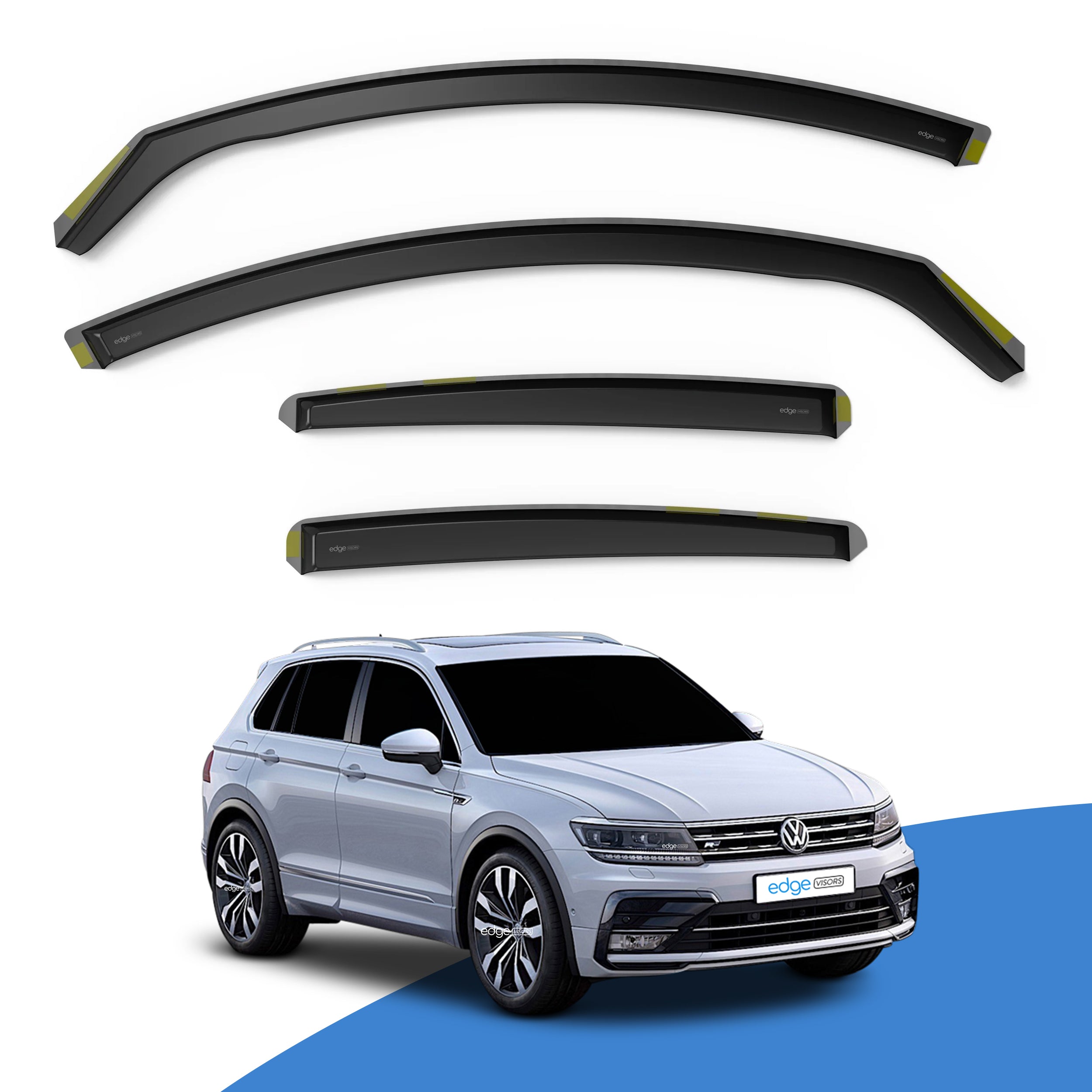 VW Tiguan MK2 2016-Onwards 5 Door SUV Wind Deflectors 4pc