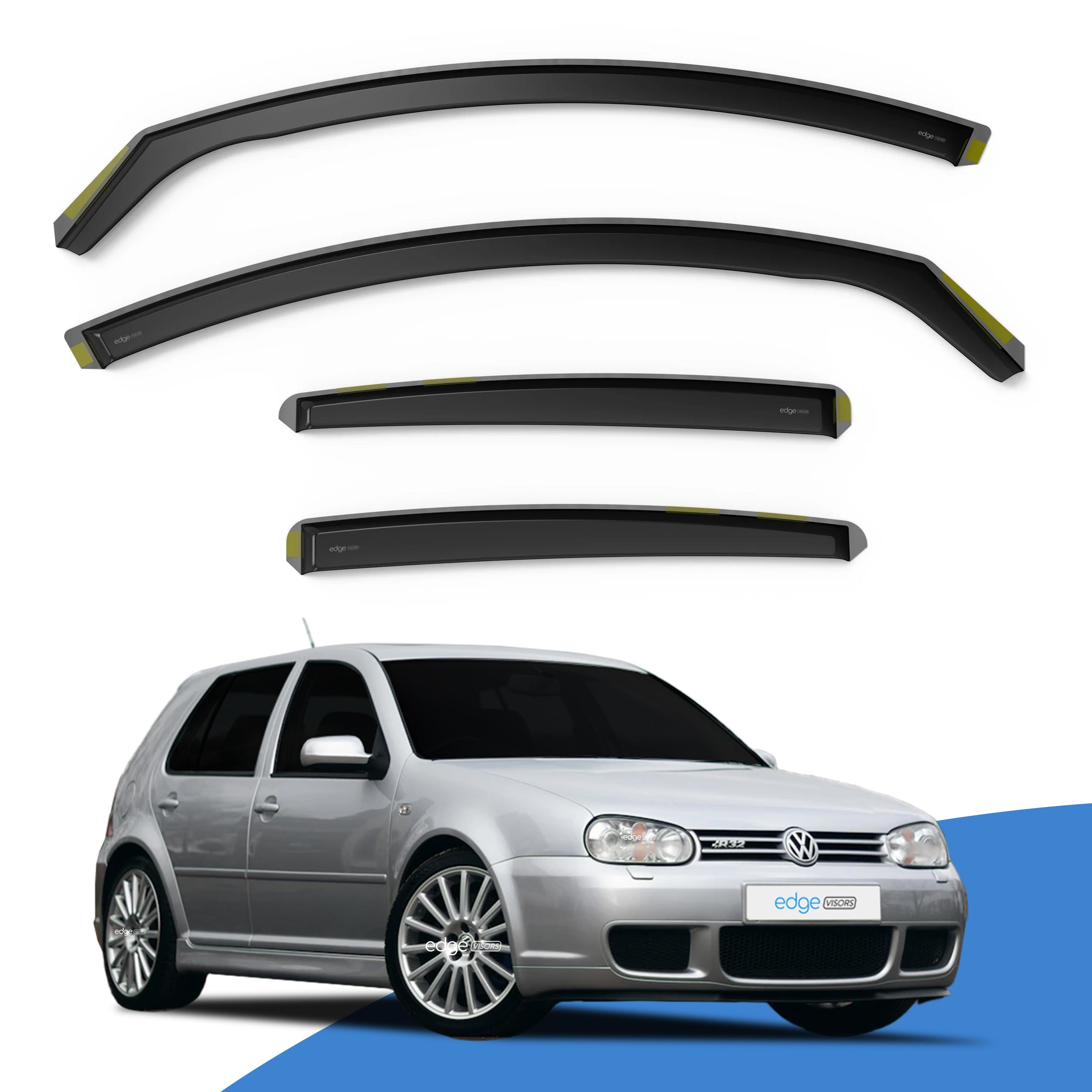 VW Golf MK4 1997-2004 5 Door Hatchback Wind Deflectors 4pc