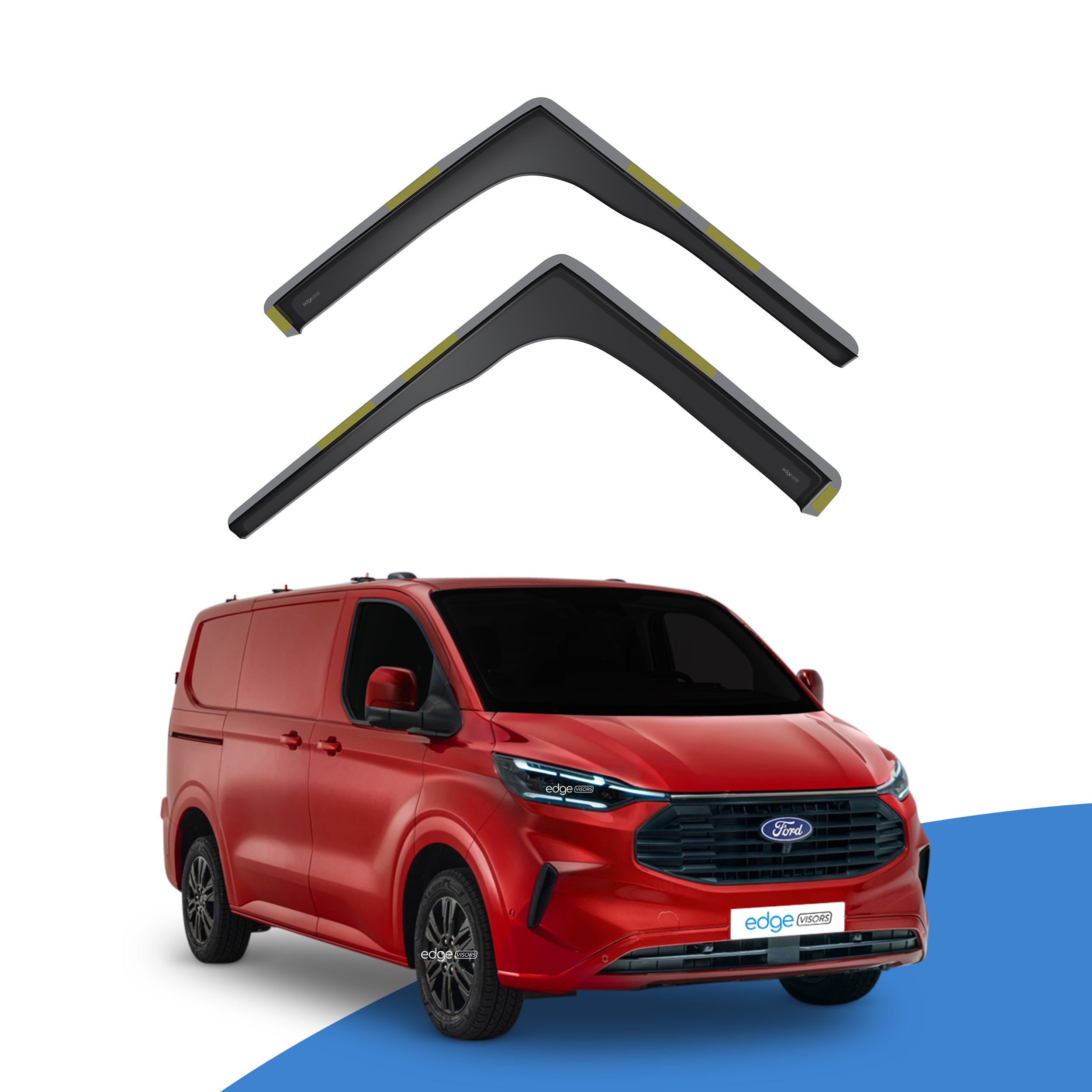 Ford Transit Custom/Tourneo MK2 2023-onwards 2 Door Van Wind Deflectors 4pc