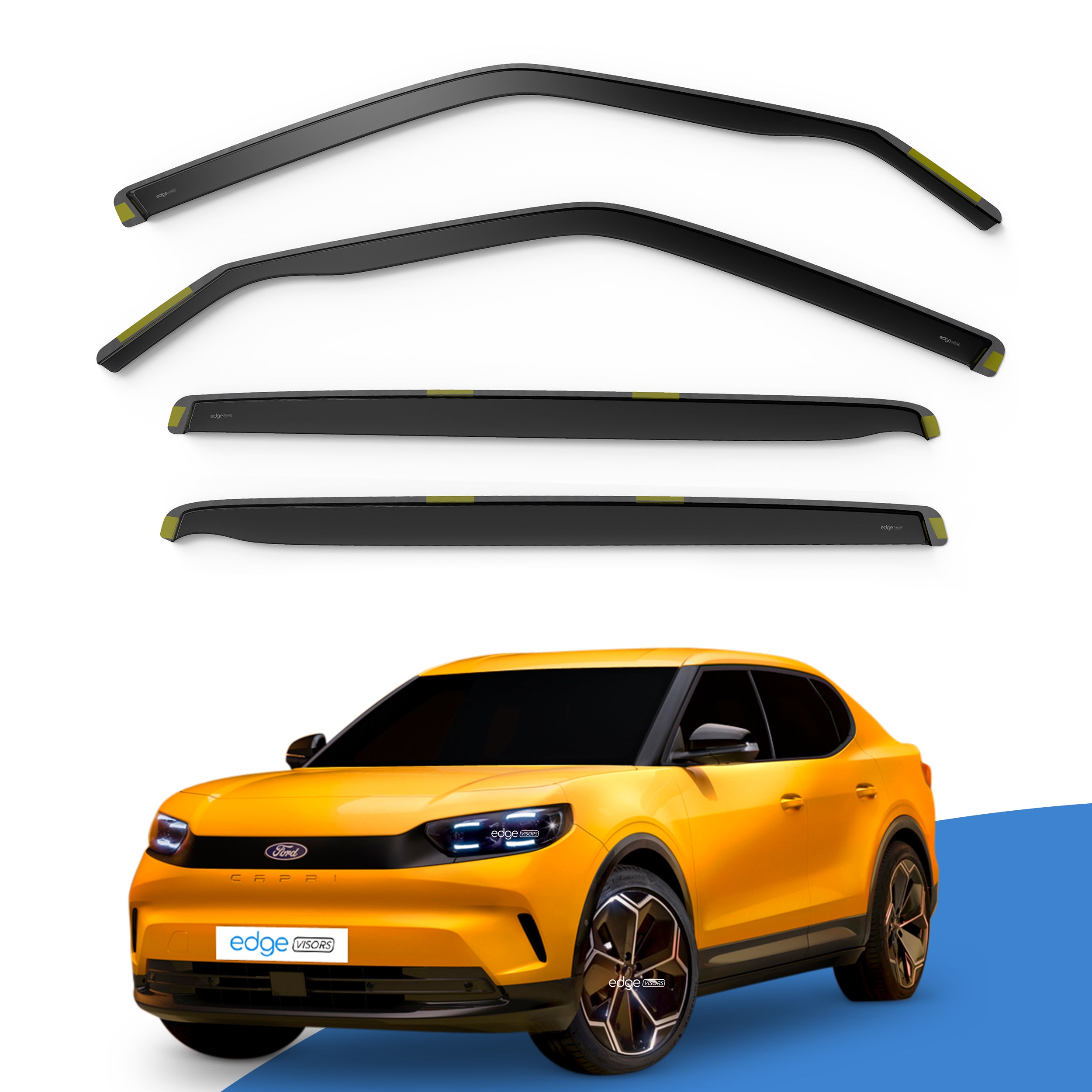 Ford Capri EV 2024-onwards 5 Door SUV Wind Deflectors 4pc