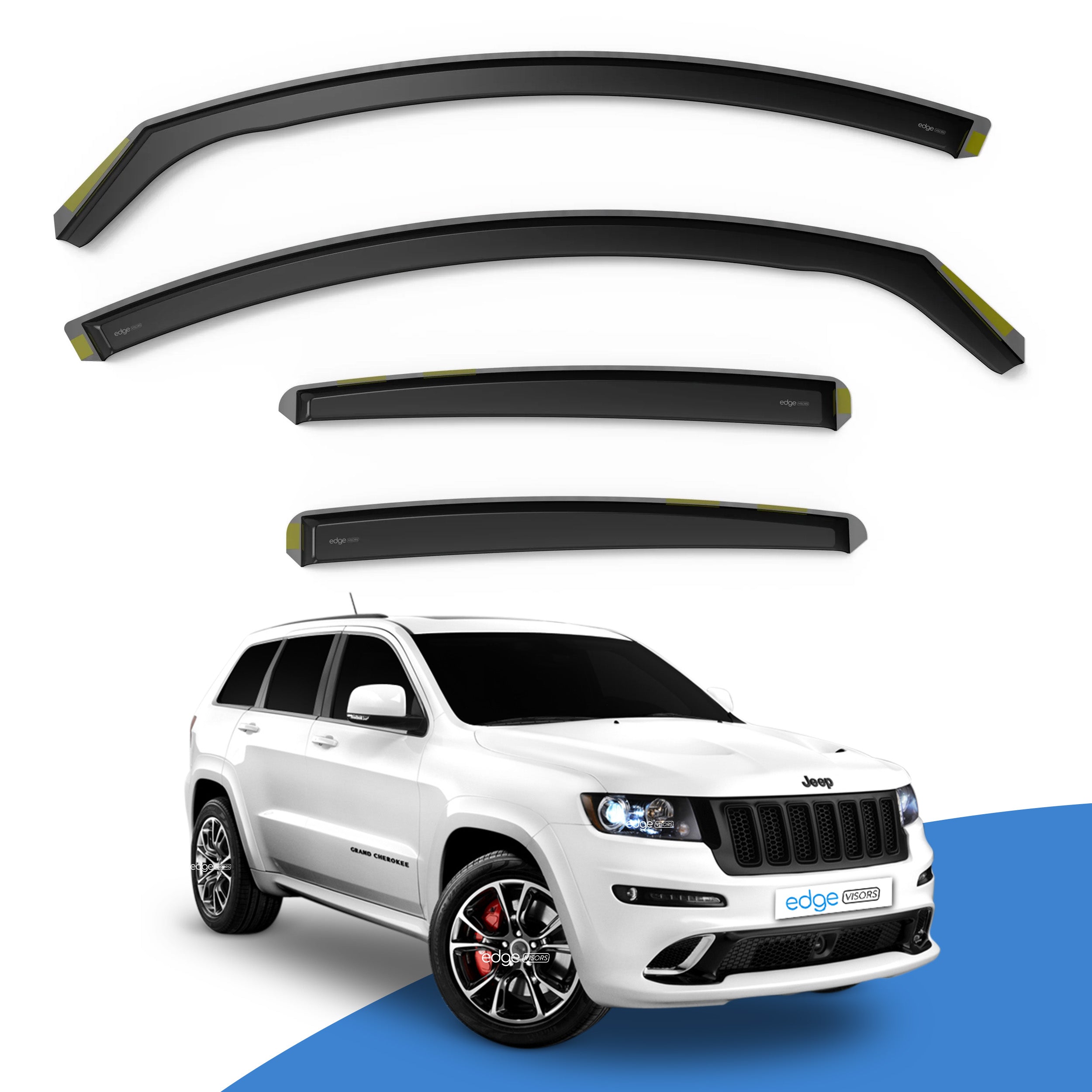 Jeep Grand Cherokee MK4 2011-2022 5 Door SUV Wind Deflectors 4pc