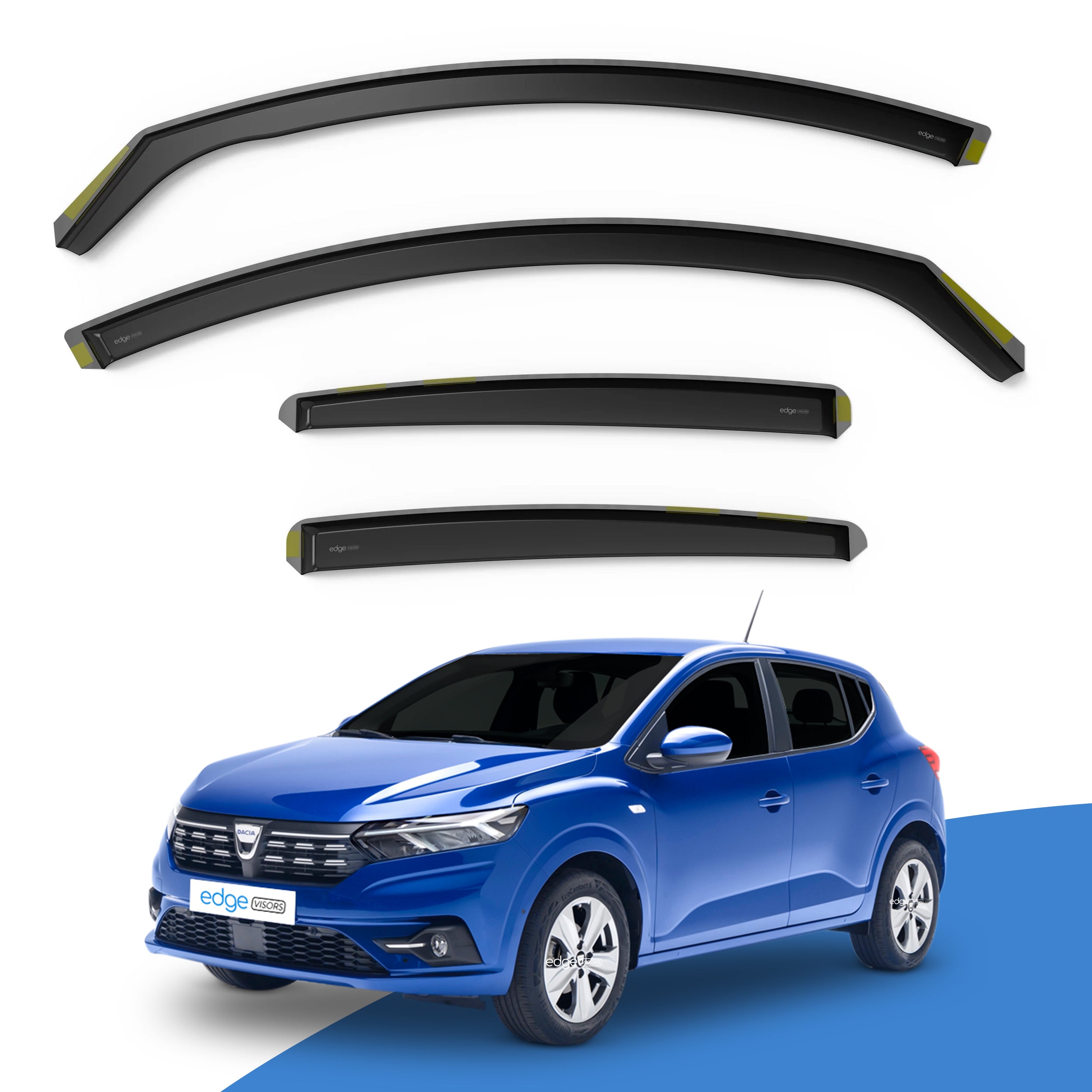 DACIA Sandero MK3 2021-2025 5 Door Hatchback Wind Deflectors 4pc