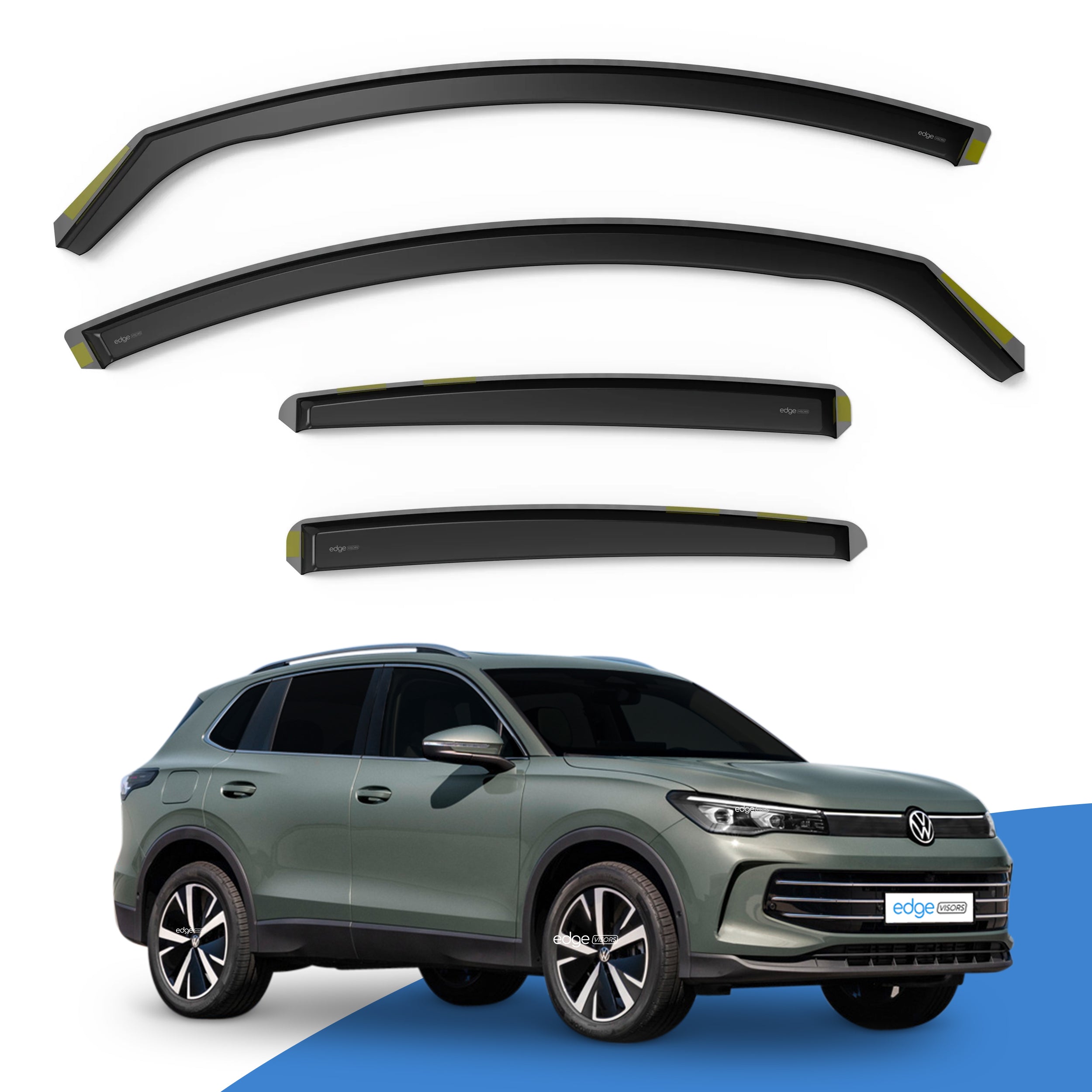 VW Tiguan MK3 2024-Onwards 5 Door SUV Wind Deflectors 4pc