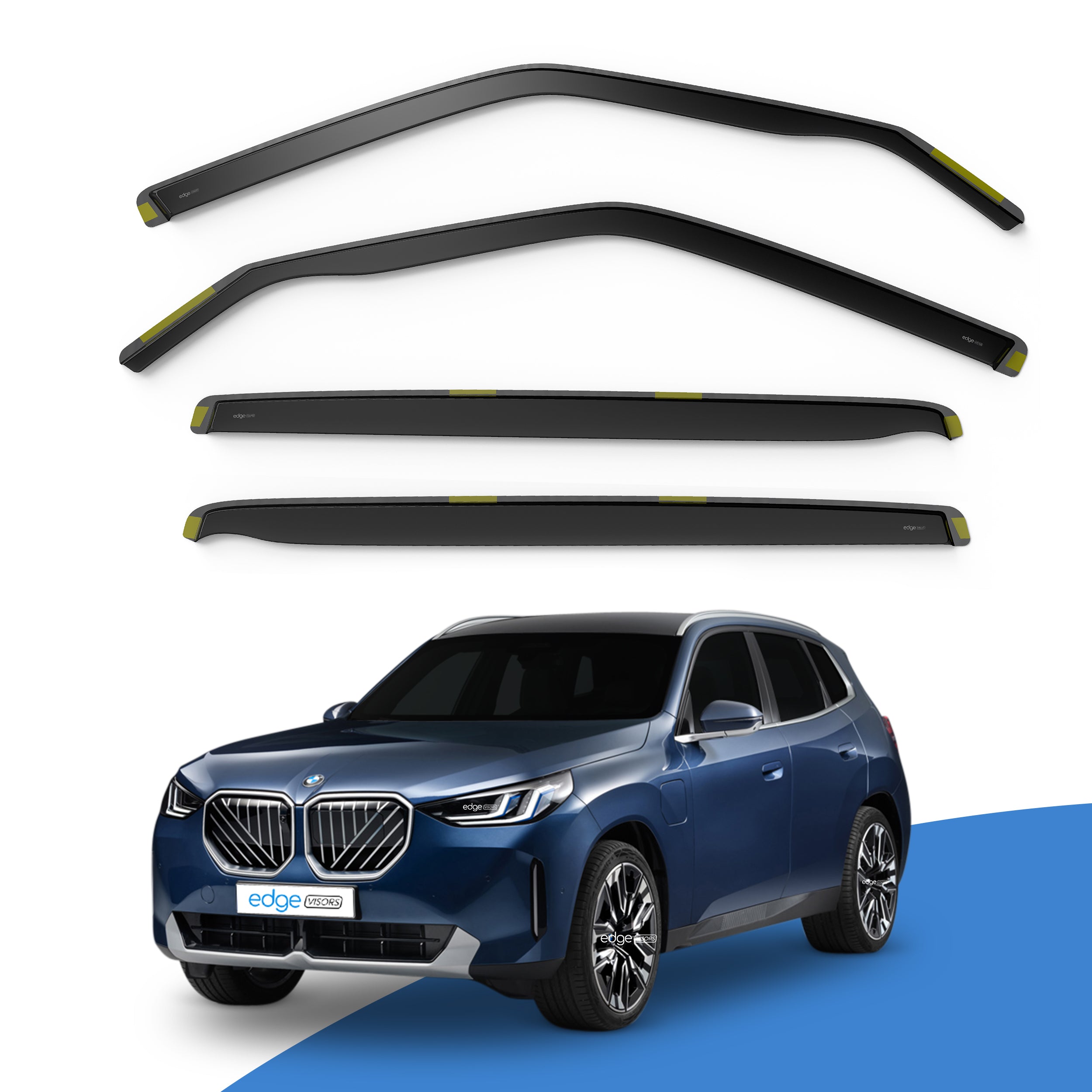 BMW X3 G45 2024-onwards 5 Door SUV Wind Deflectors 4pc Edgevisors Tinted