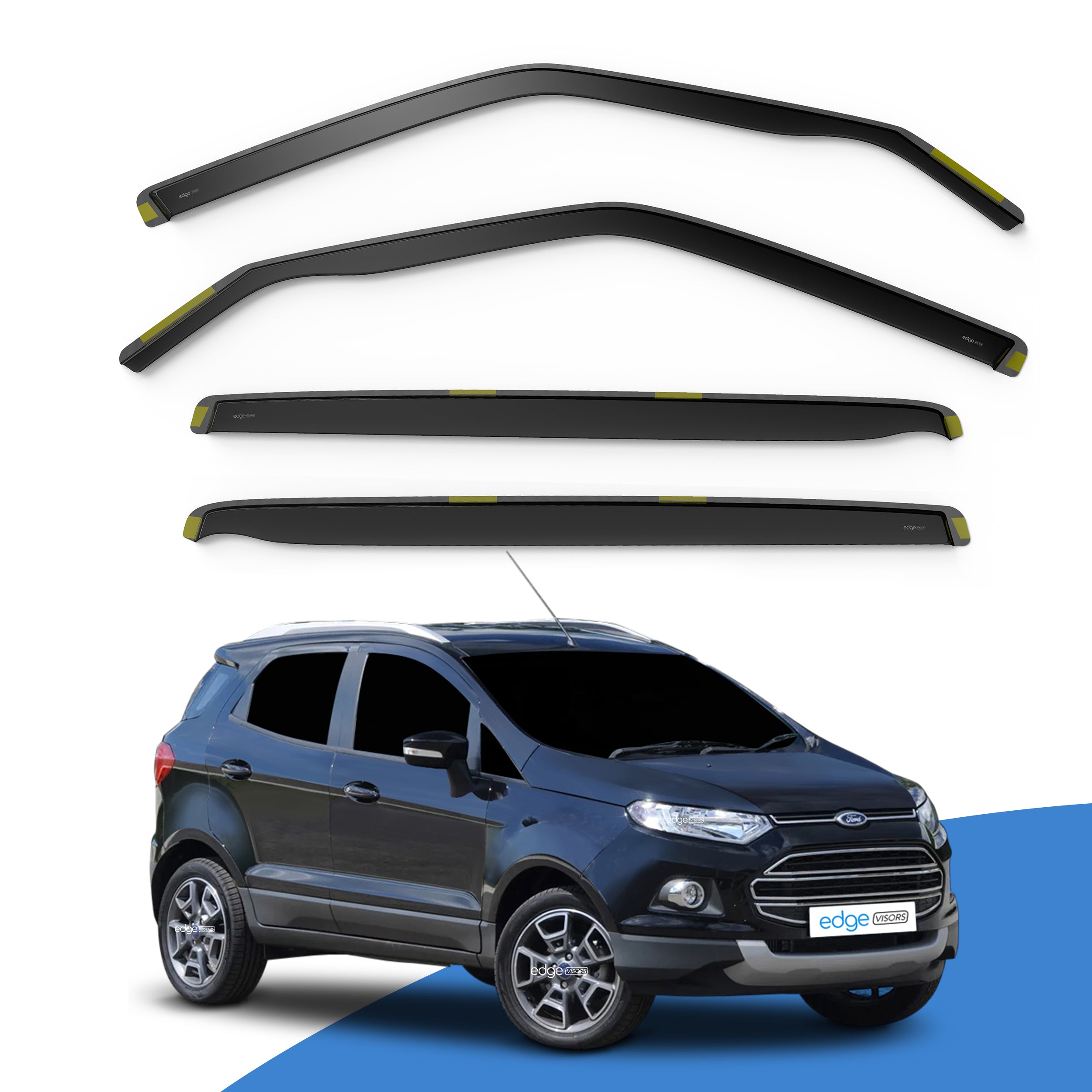 Ford Ecosport MK2 2013 - Onwards 5 Door SUV Wind Deflectors 4pc