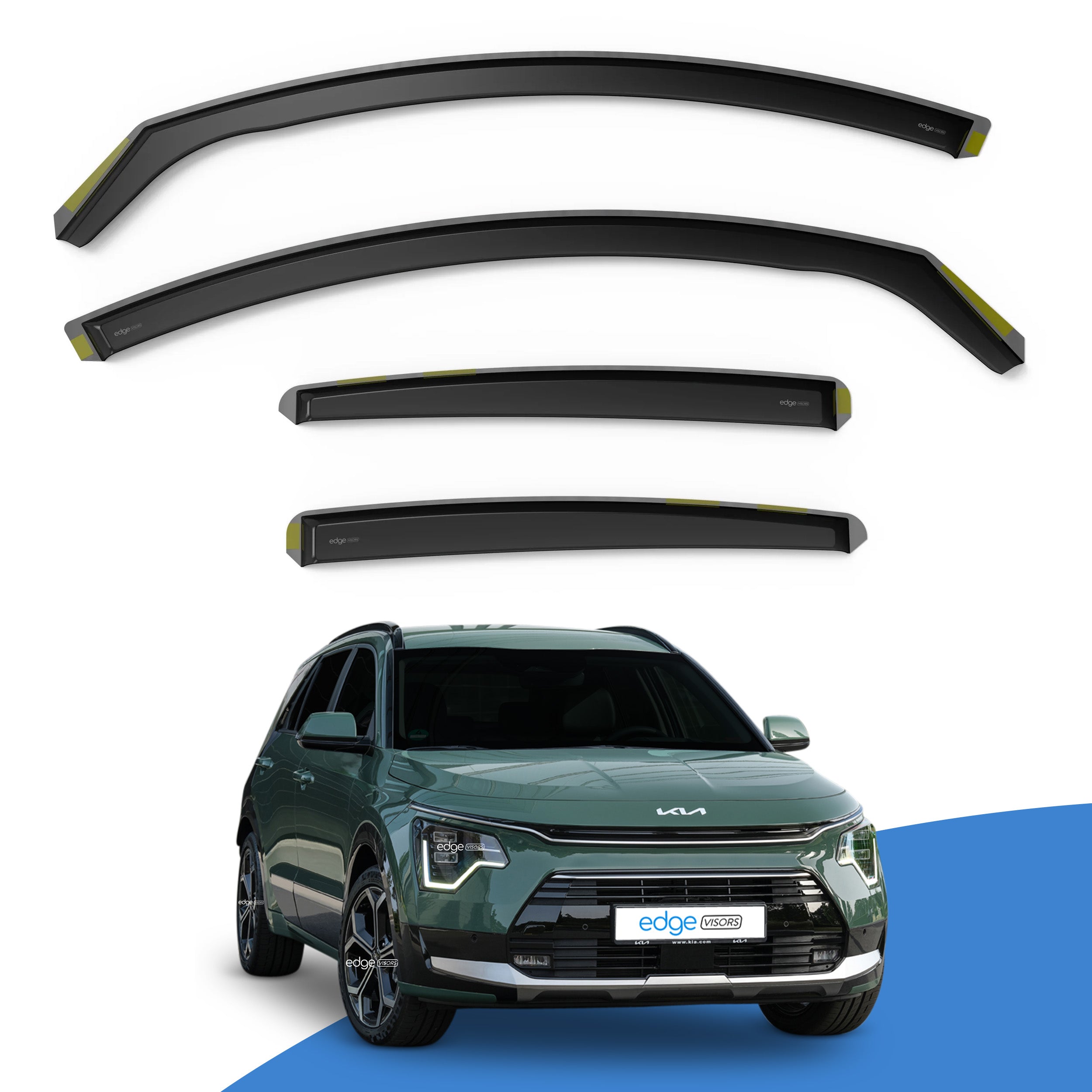 Kia Niro/E-Niro MK2 2022-2025 5 Door SUV Wind Deflectors 4pc