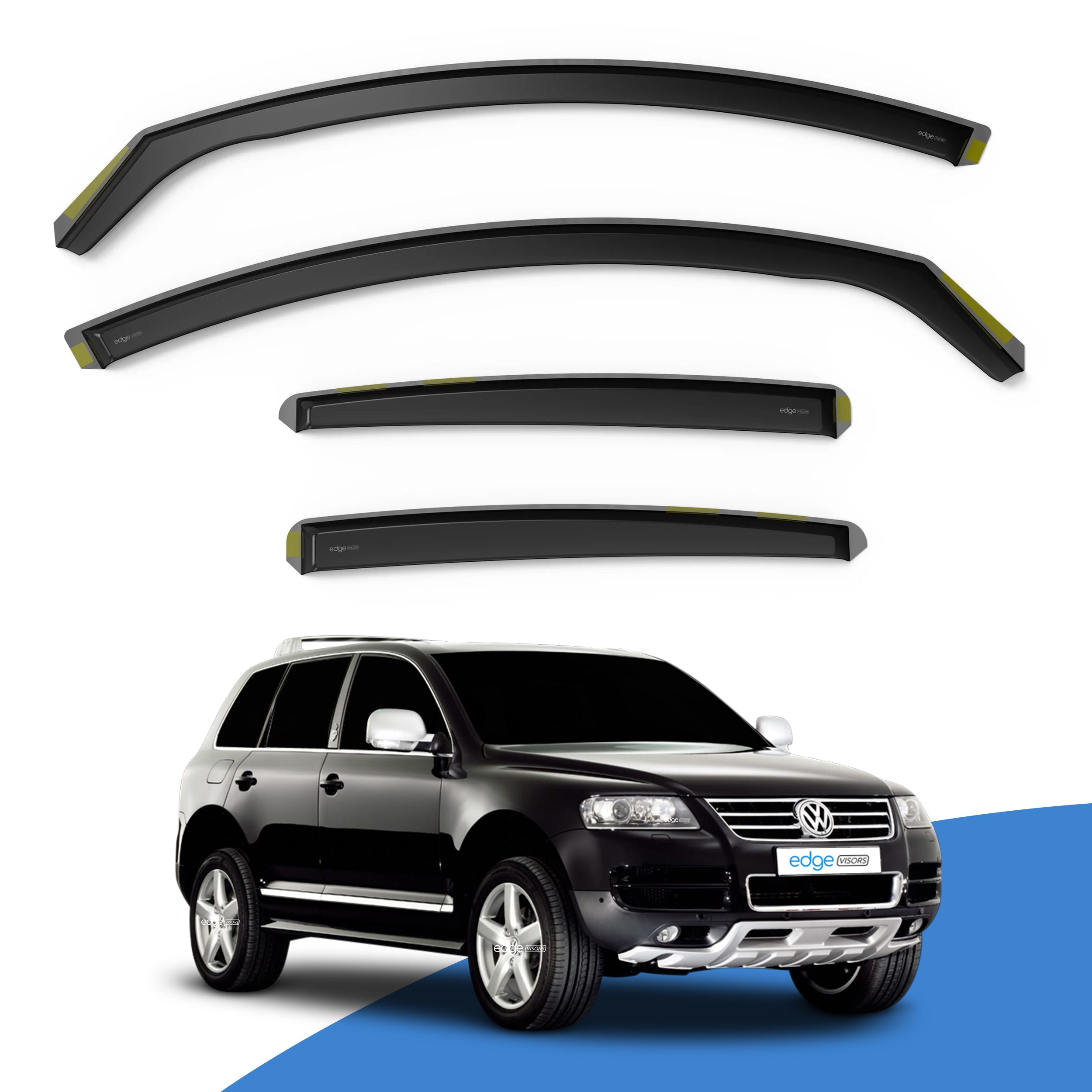 VW Touareg MK1 2003-2009 5 Door SUV Wind Deflectors 4pc