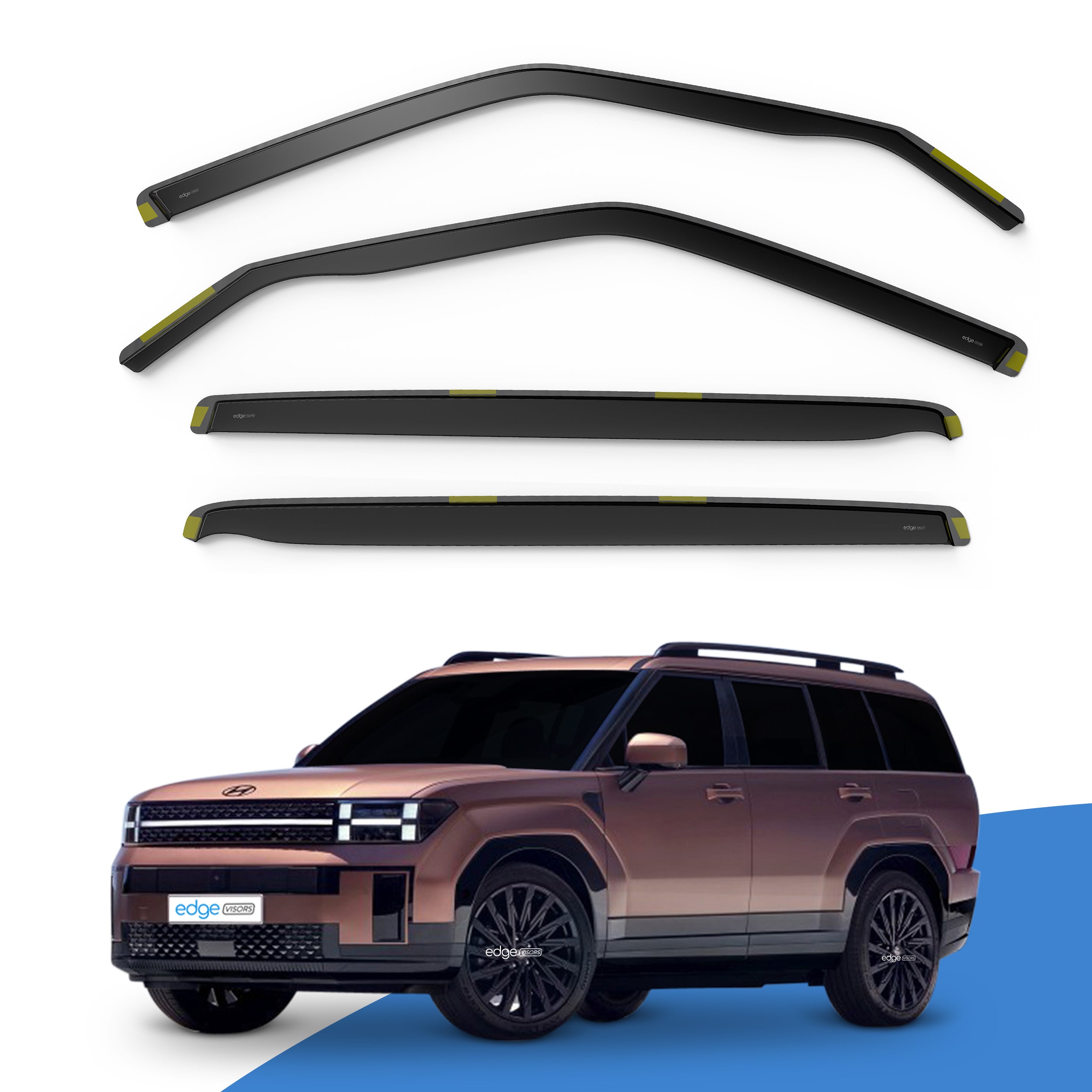 Hyundai Santa Fe MK5 2024-Onwards 5 Door SUV Wind Deflectors 4pc