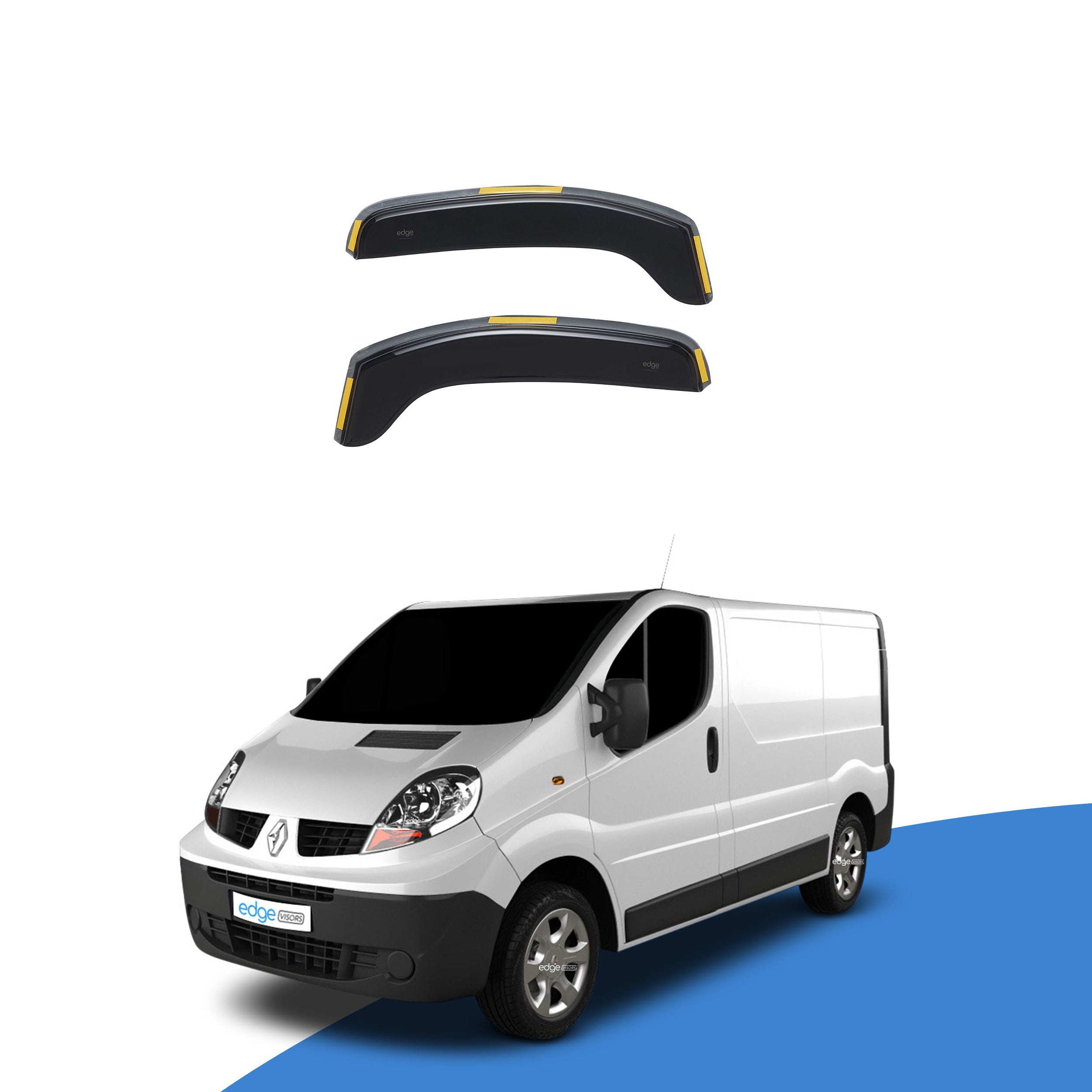 Renault Trafic MK2 2001-2014 2 Door short Fits VAN Wind Deflectors 2pc