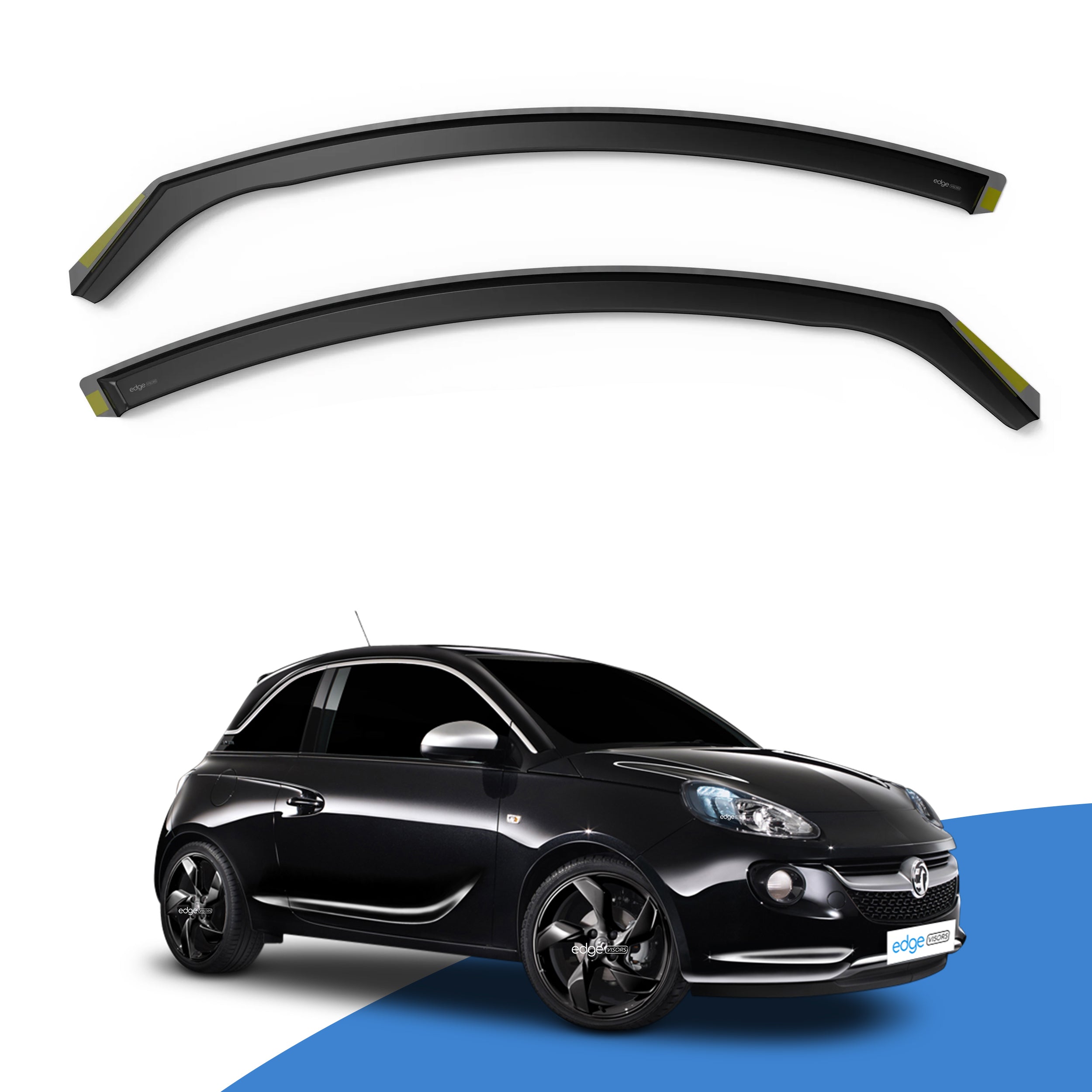 Vauxhall Adam MK1 2013-Onwards 3 Door Hatchback Wind Deflectors 2pc