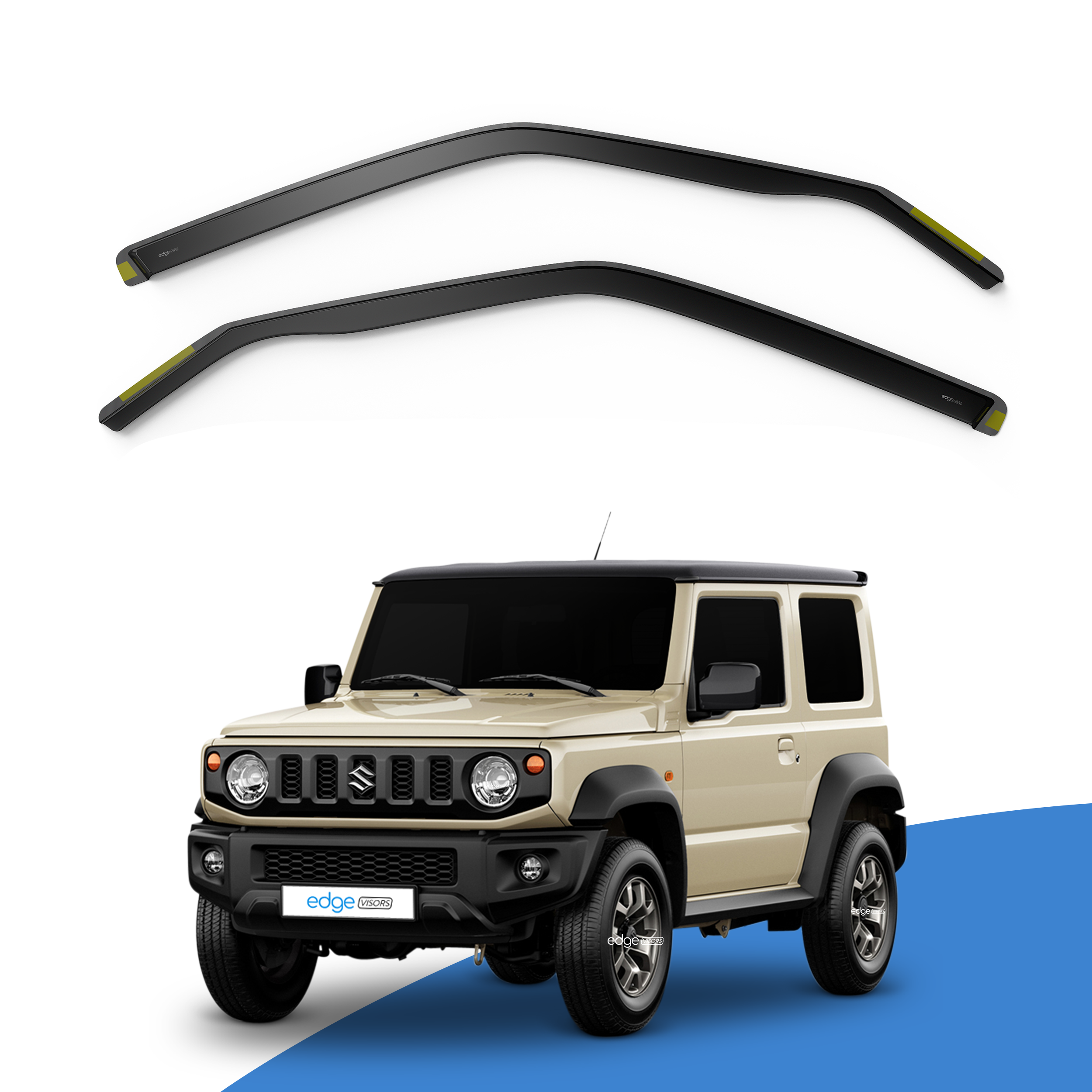 Suzuki Jimny MK4 2018-Onwards 2 Door SUV Wind Deflectors 2pc