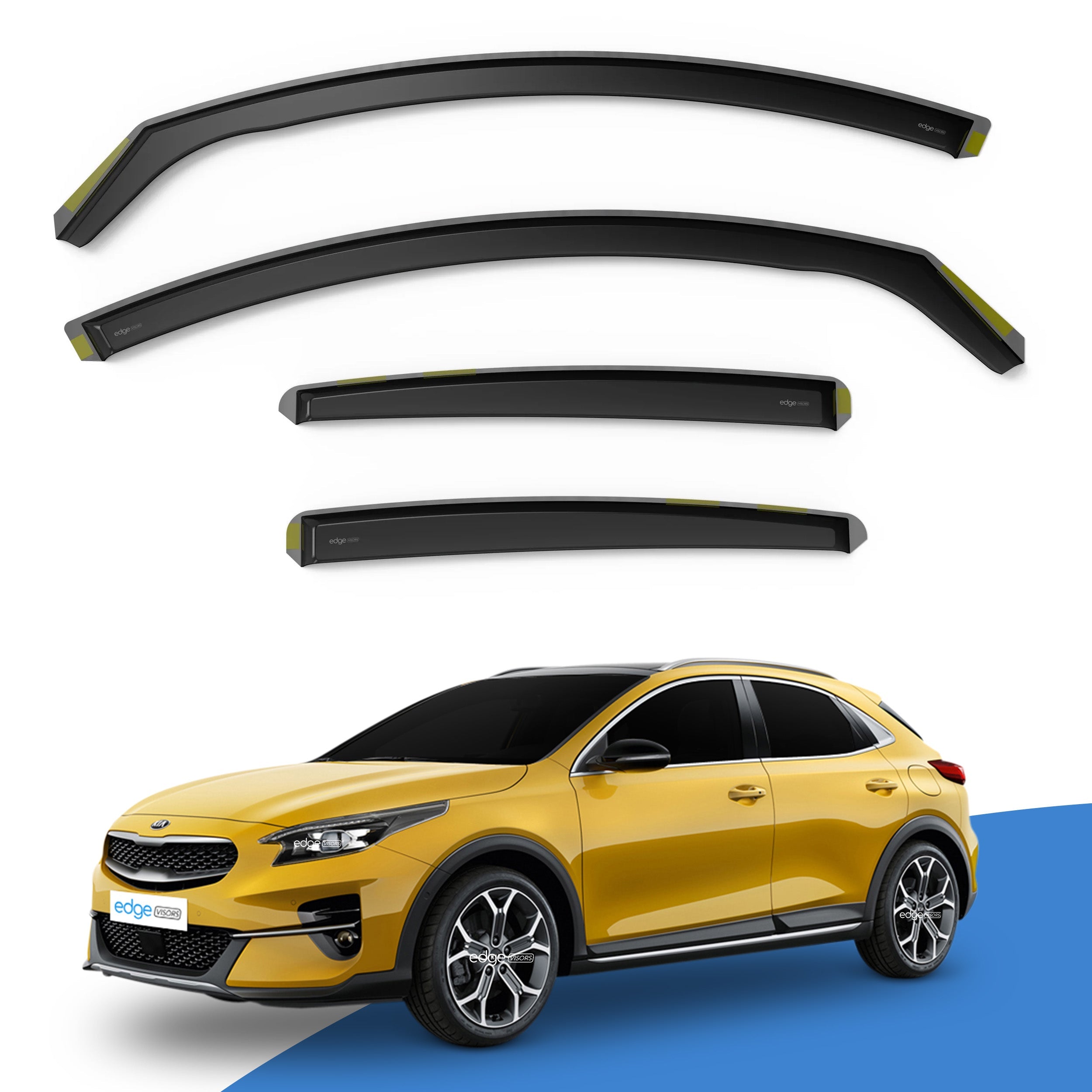 Kia Xceed MK1 2019-Onwards 5 Door SUV Wind Deflectors 4pc