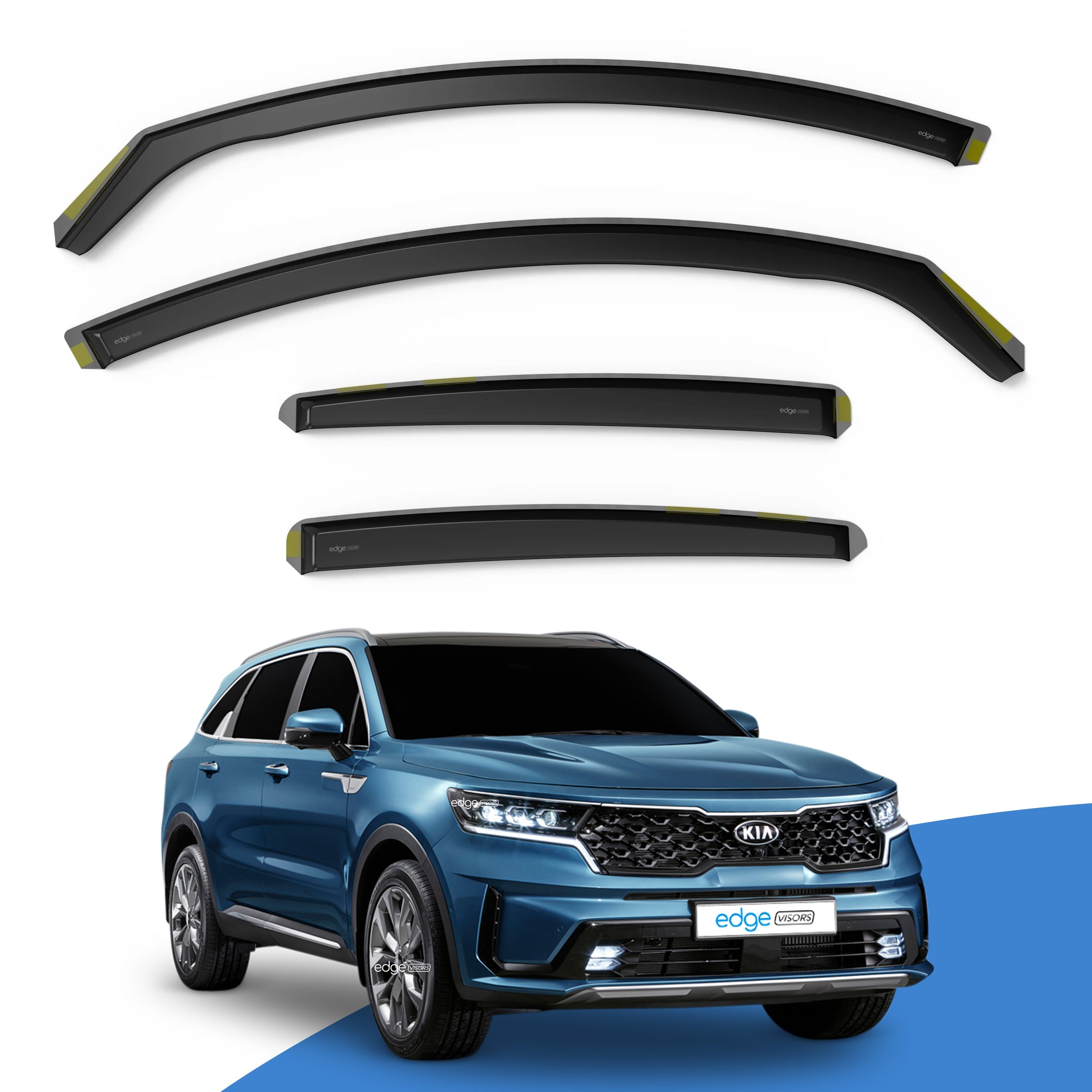 KIA Sorento MK4 2020-Onwards 5 Door SUV Wind Deflectors 4pc