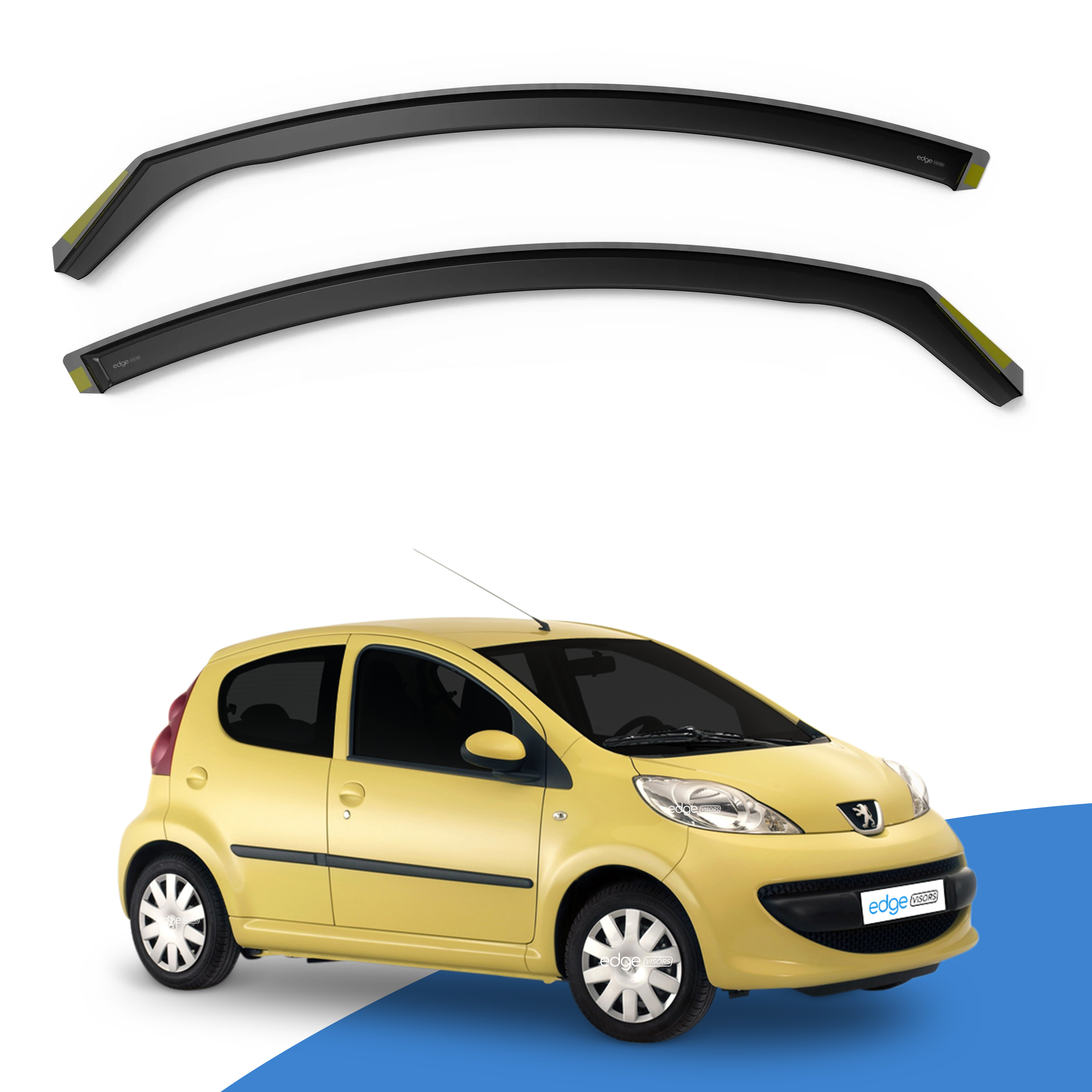 Peugeot 107 2005-2014 3 Door Hatchback Wind Deflectors 4pc