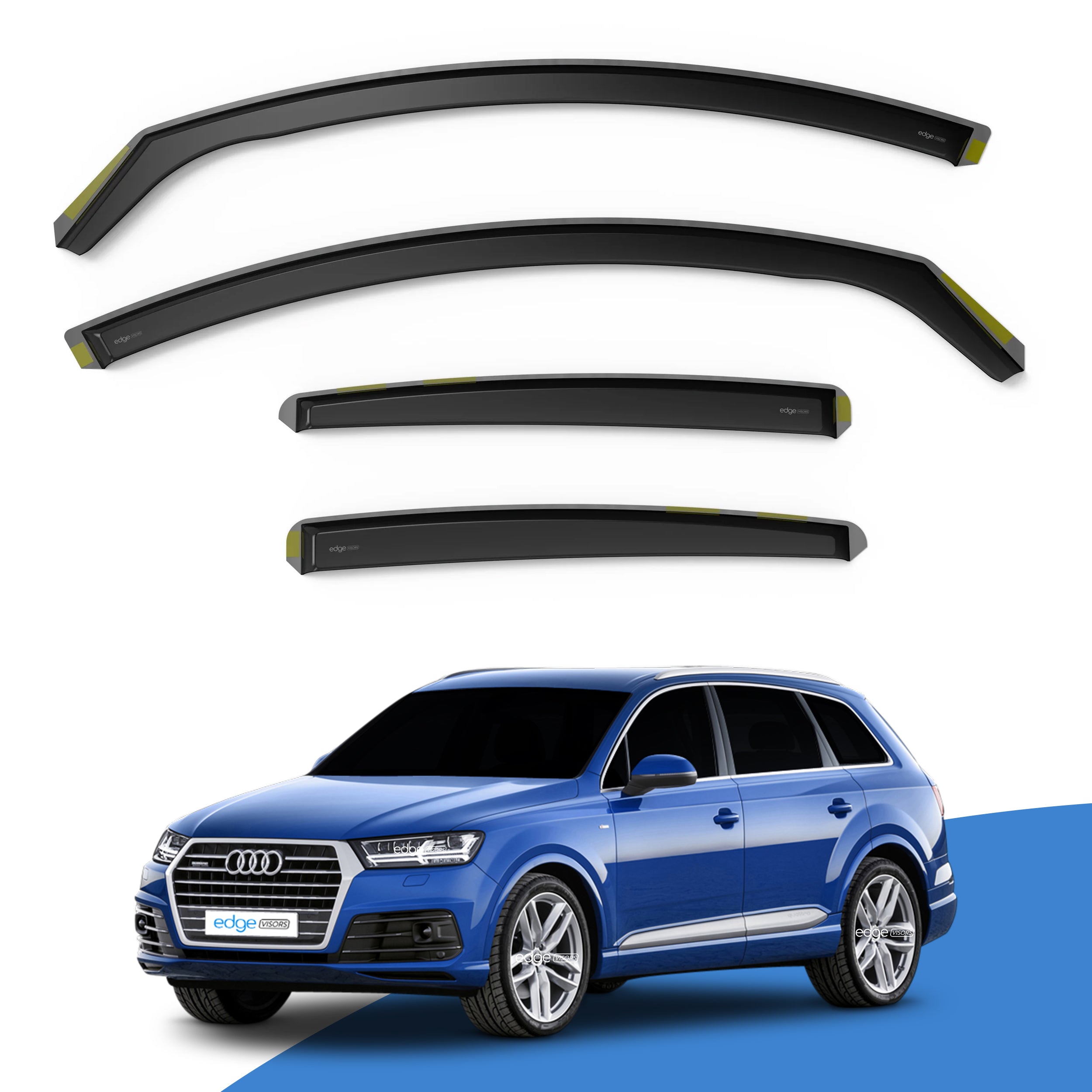 Audi Q7 MK2 2015-onwards 5 Door SUV Wind Deflectors 4pc