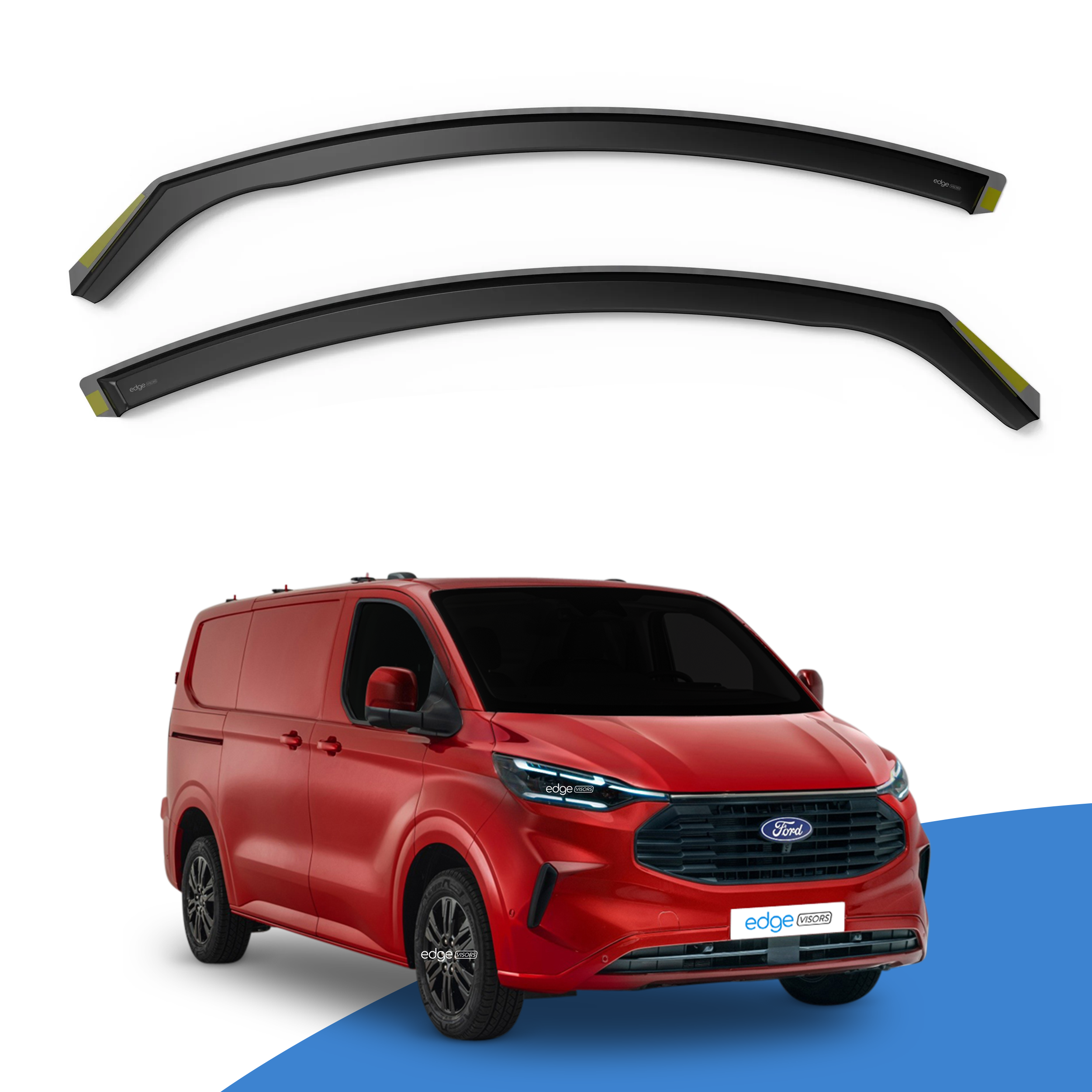 Ford Transit Custom/Tourneo MK2 2023-onwards 2 Door Van Wind Deflectors 4pc