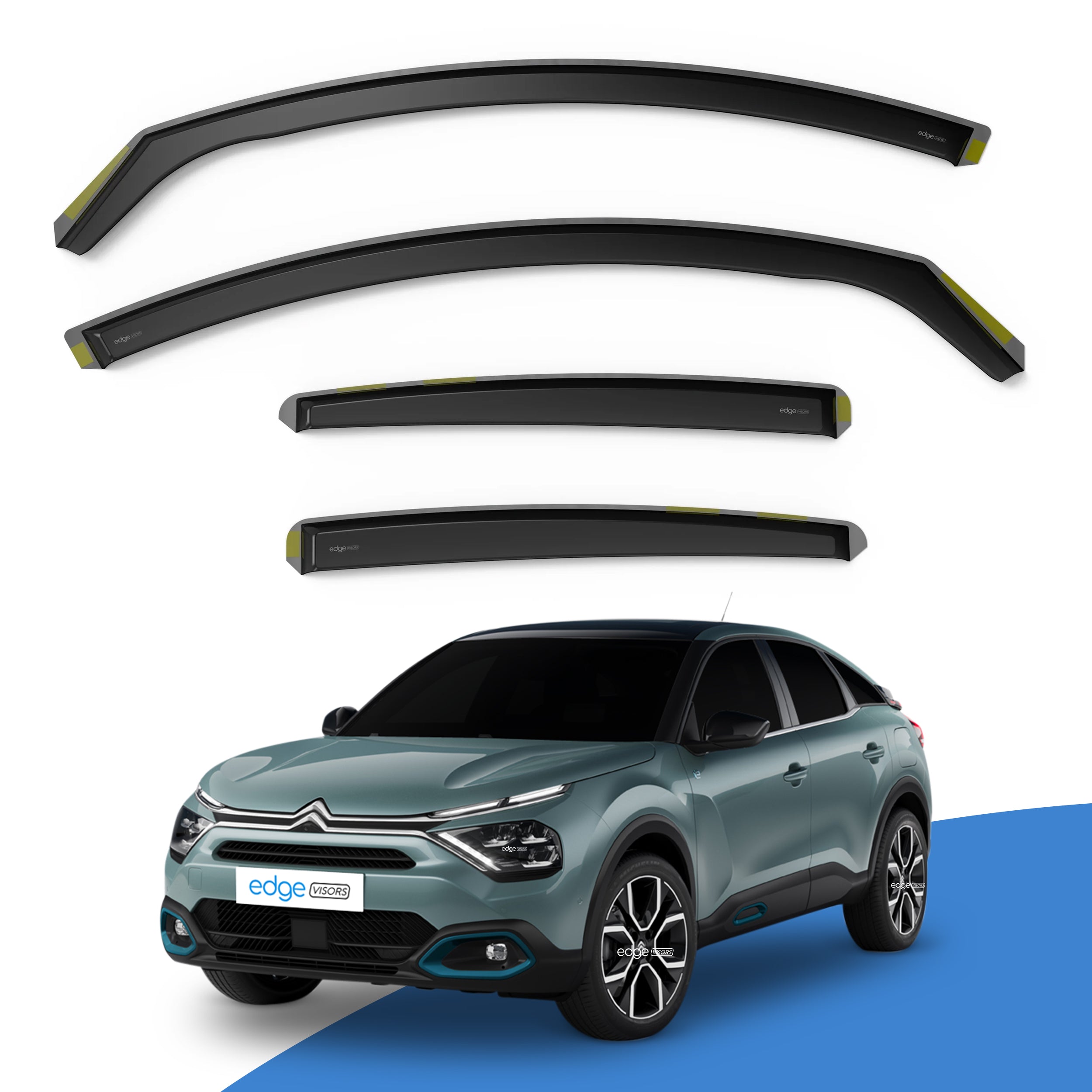CITROEN C4 MK3 Electric 2021-onwards 5 Door Hatchback Wind Deflectors 4pc