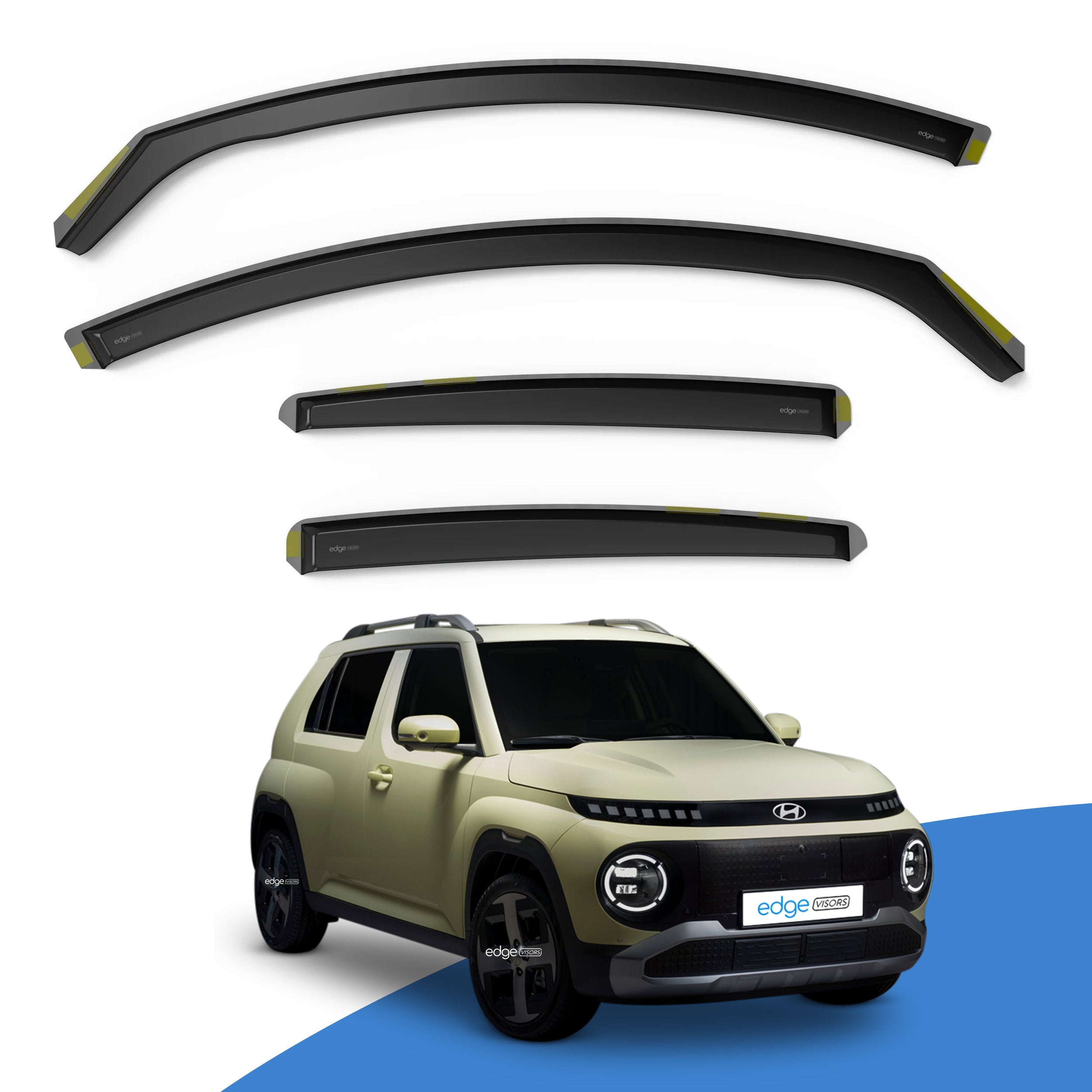 Hyundai Inster 2025-Onwards 5 Door SUV Wind Deflectors 4pc