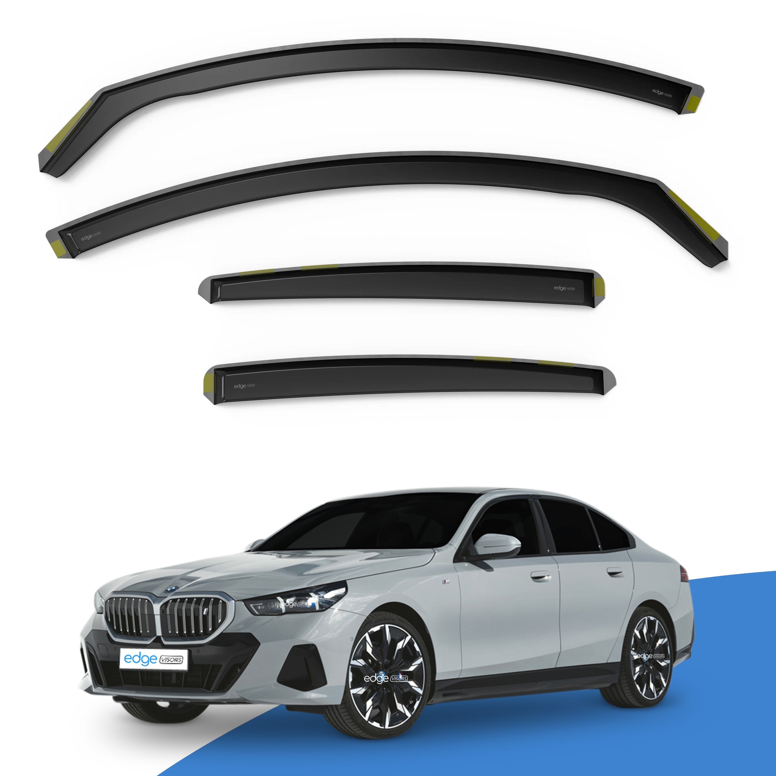BMW 5 Series i5 G60 2023-Onwards 4 Door Saloon Wind Deflectors 4pc