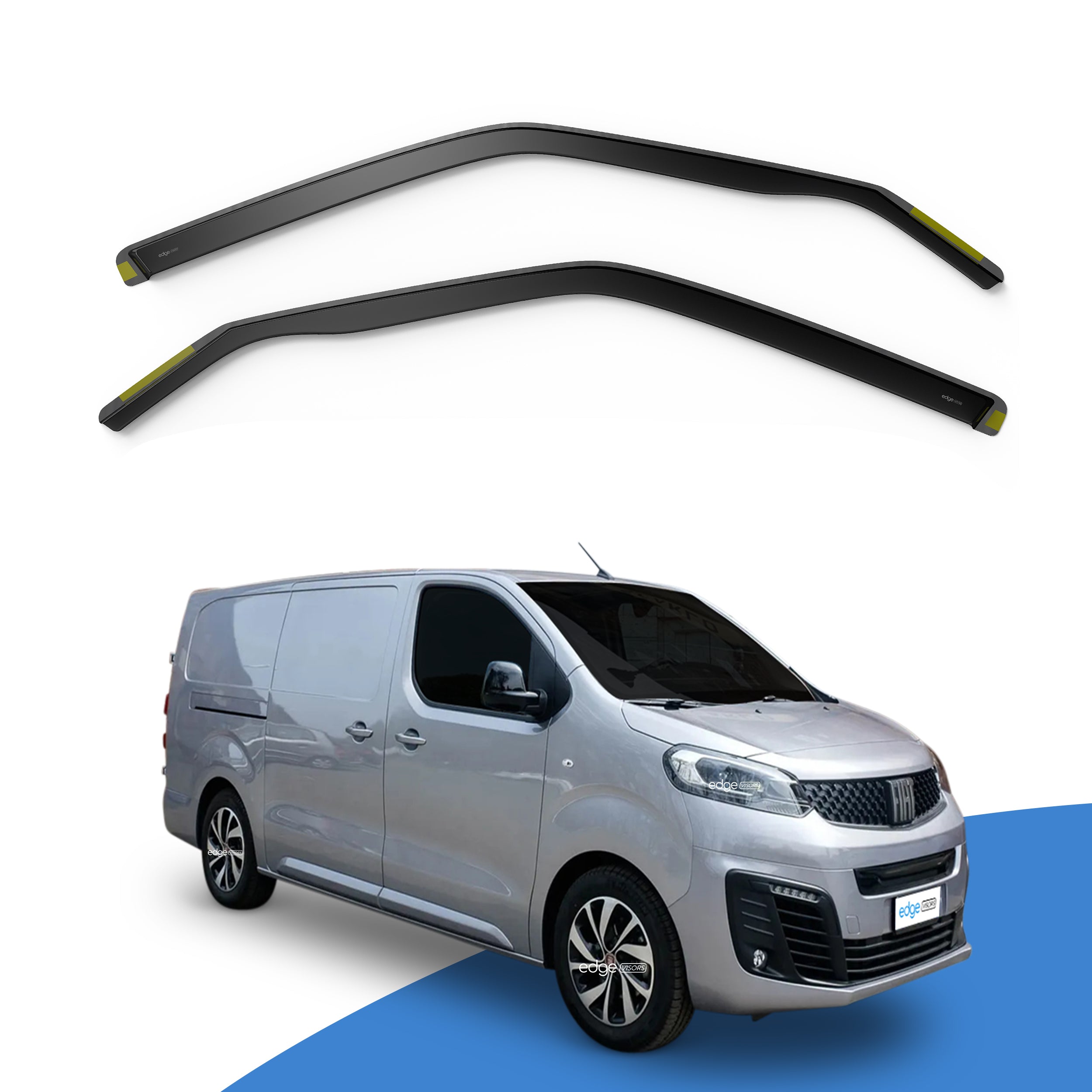 Fiat Scudo MK3 2022-Up 2 Door Van Wind Deflectors 2pc