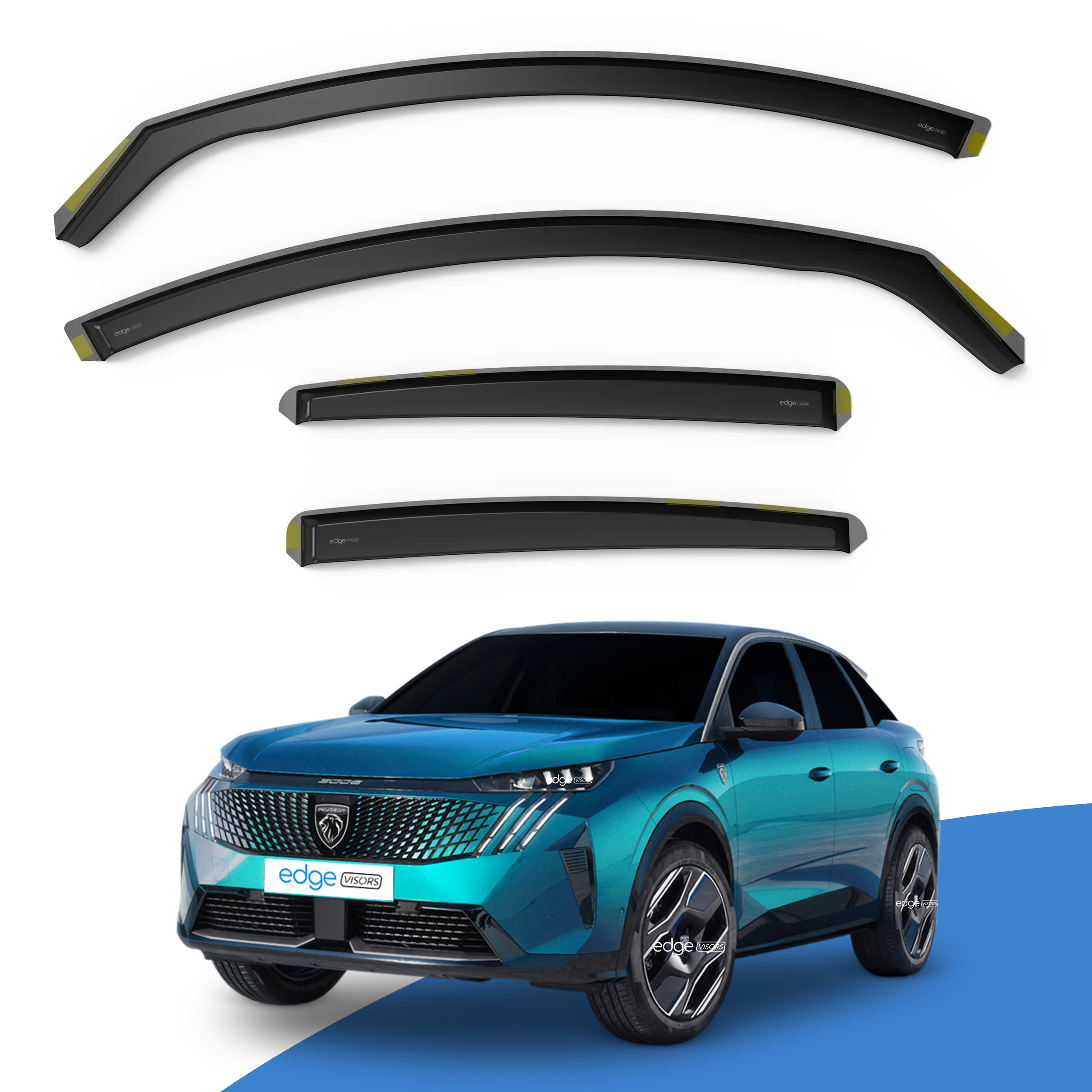 Peugeot 3008/E-3008 MK3 2023-Onwards 5 Door SUV Wind Deflectors 4pc