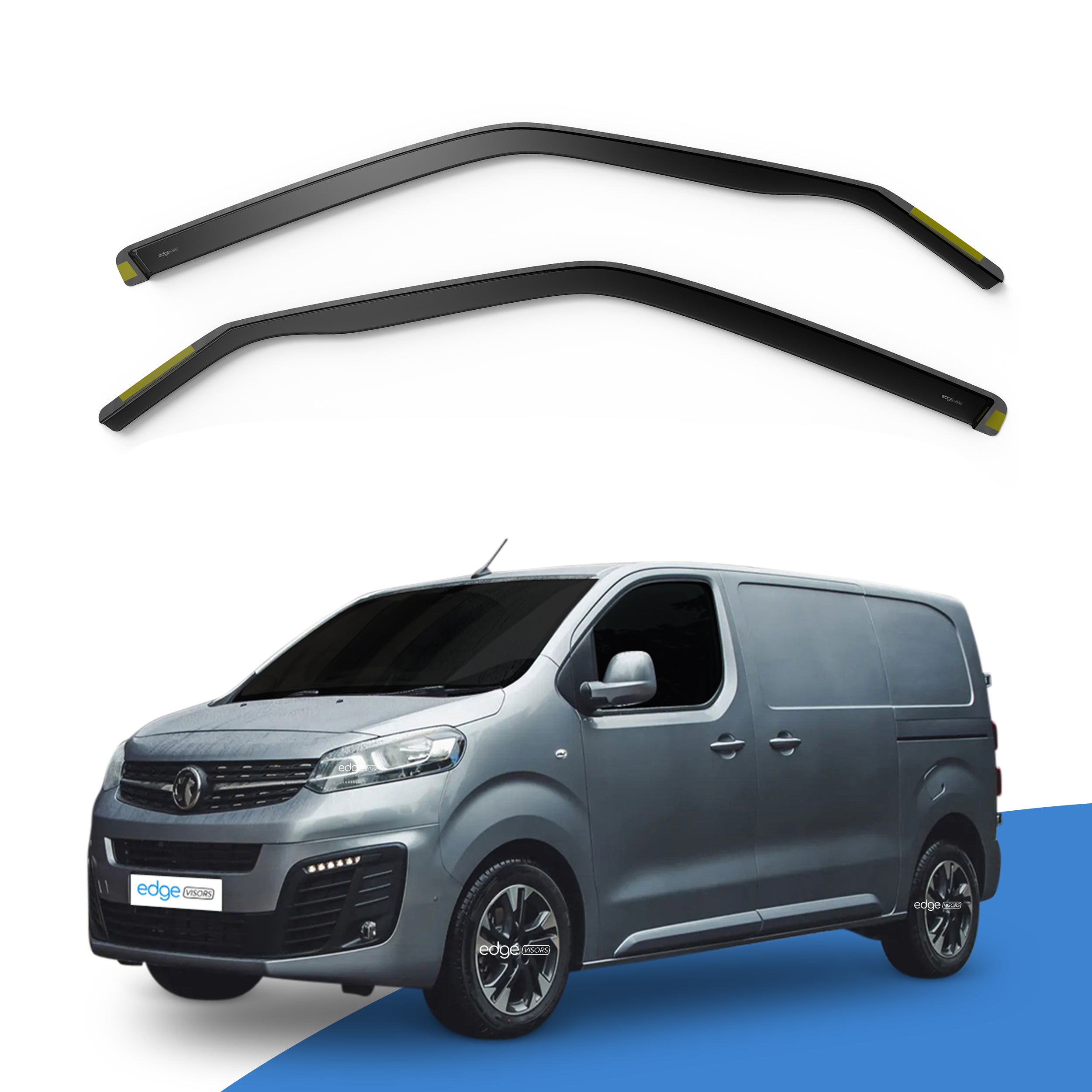 Vauxhall Vivaro/Zafira Life MK3 2019-2024 2 Door Van Wind Deflectors 2pc