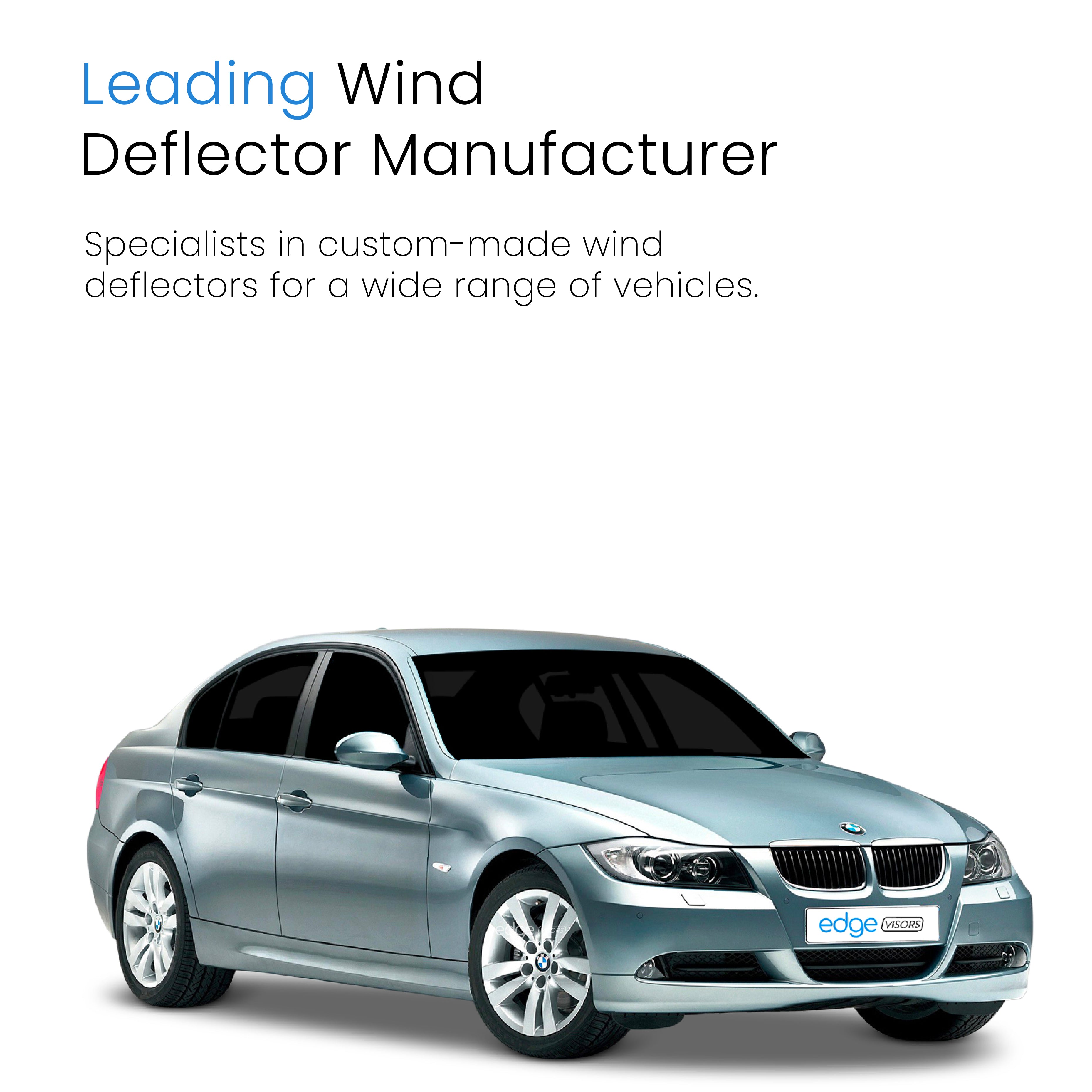 BMW 3 Series E90 2005-2012 4 Door Saloon Wind Deflectors 4pc