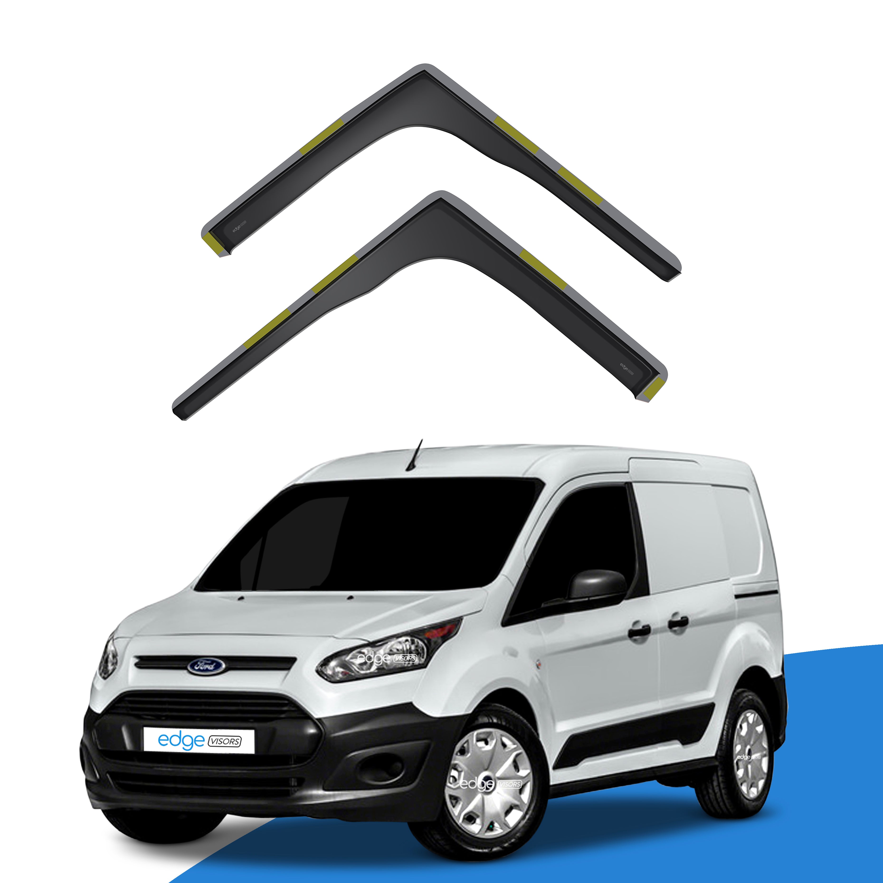 Ford Transit Connect MK2 2013-2023 2 Door Van Wind Deflectors 2pc