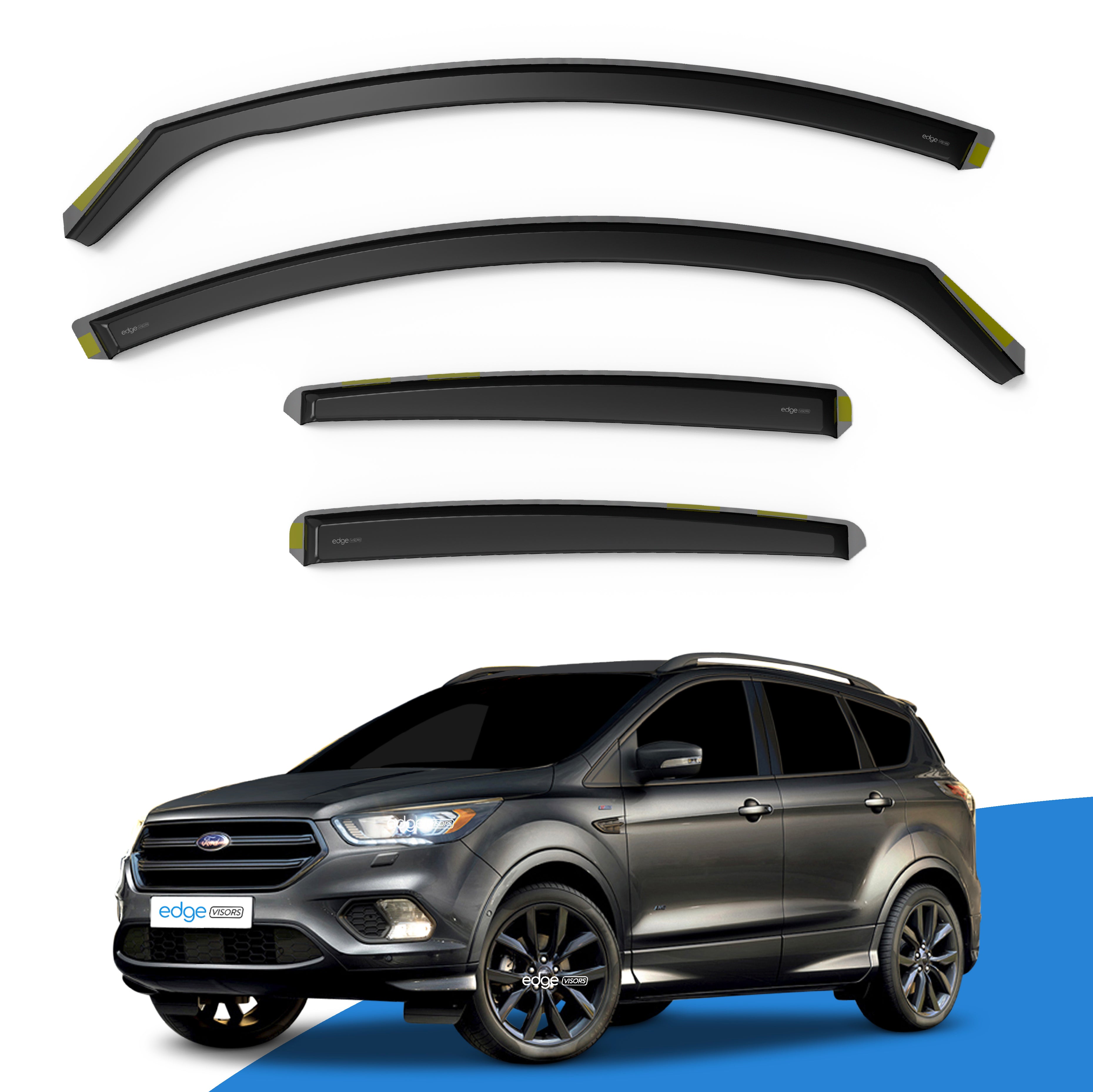 Ford Kuga MK2 2012-2019 5 Door SUV Wind Deflectors 4pc