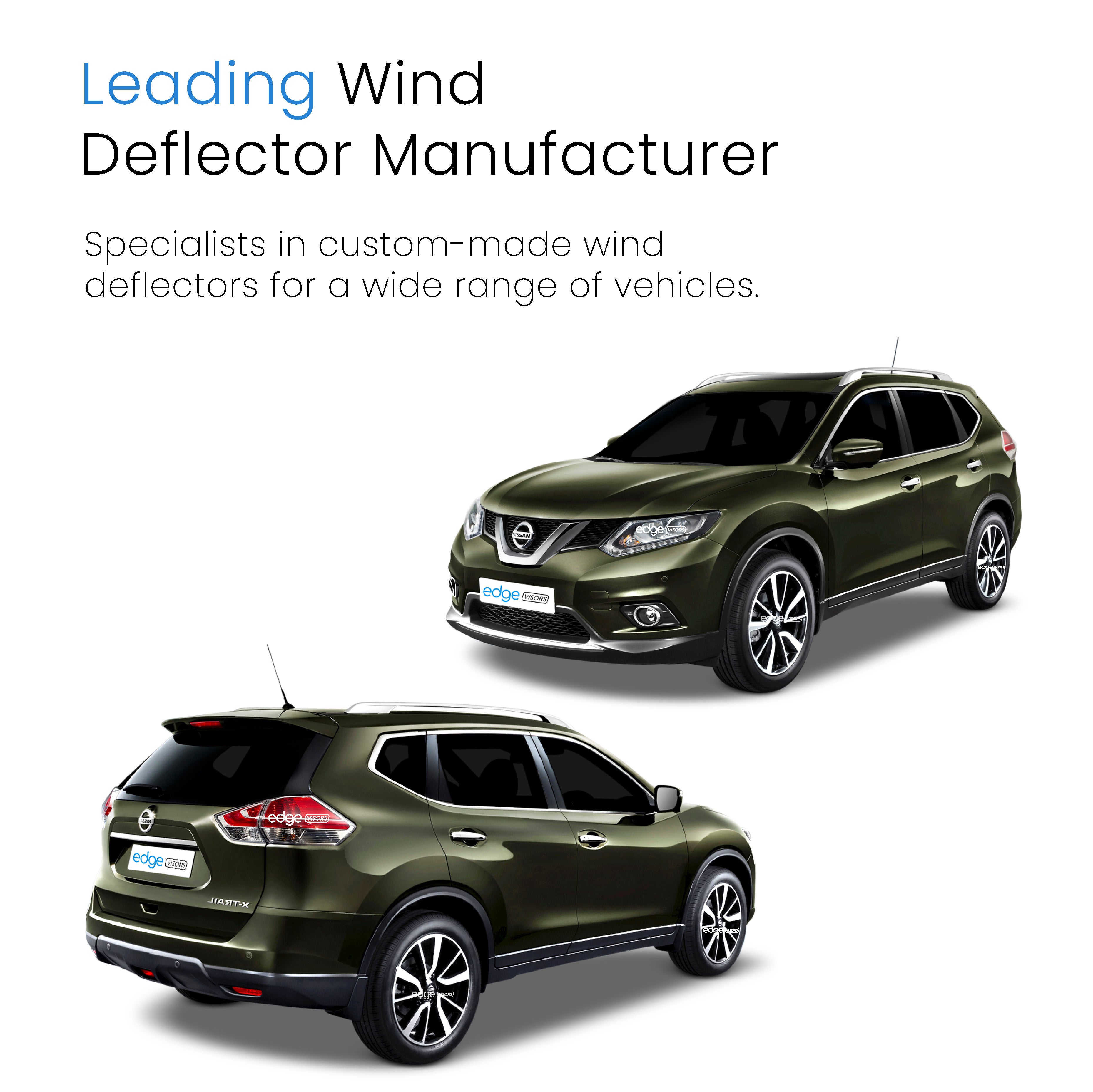 Nissan X-Trail MK3 T32 2014-2021 5 Door SUV Wind Deflectors 4pc