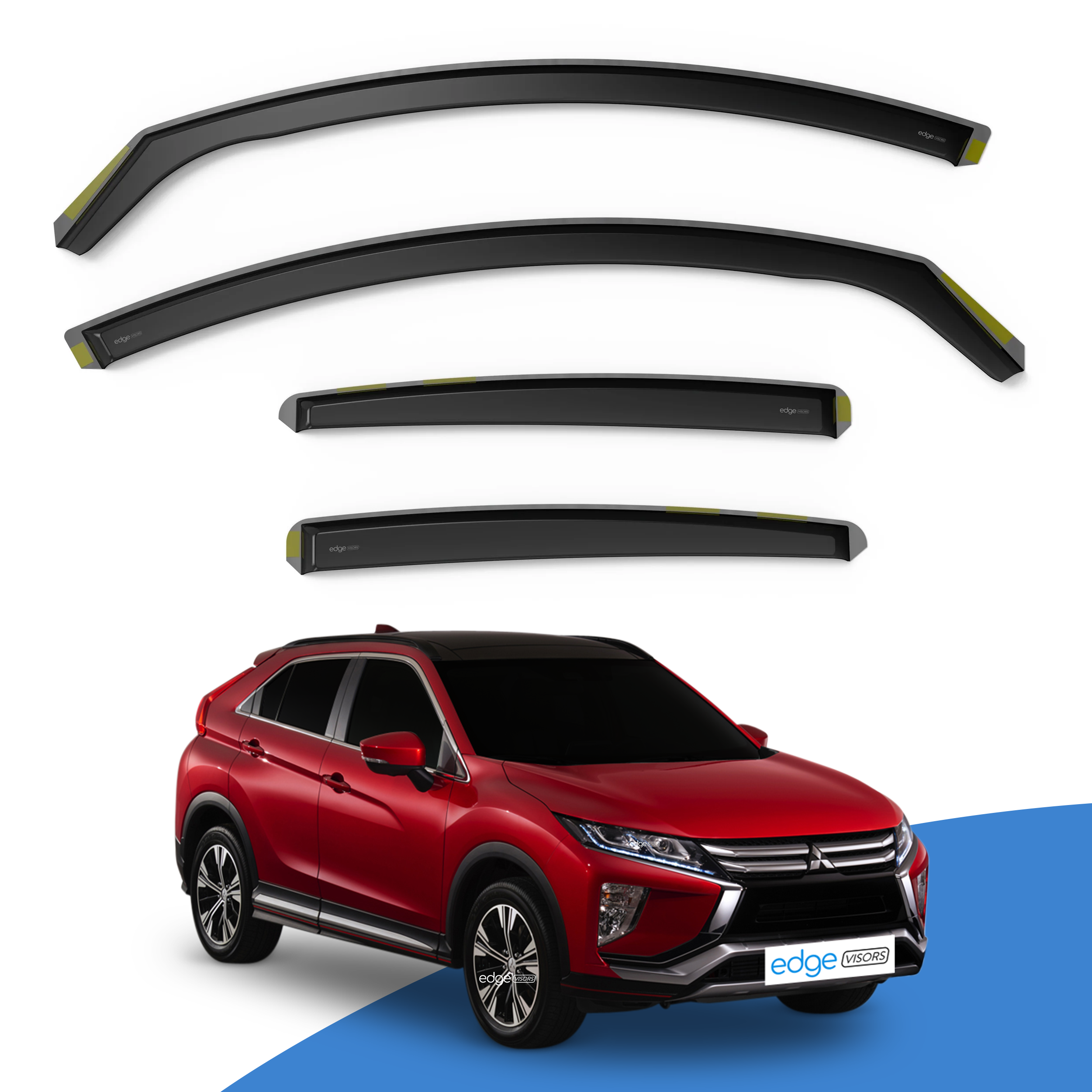 Mitsubishi Eclipse Cross MK1 2018-Onwards 5 Door SUV Wind Deflectors 4pc